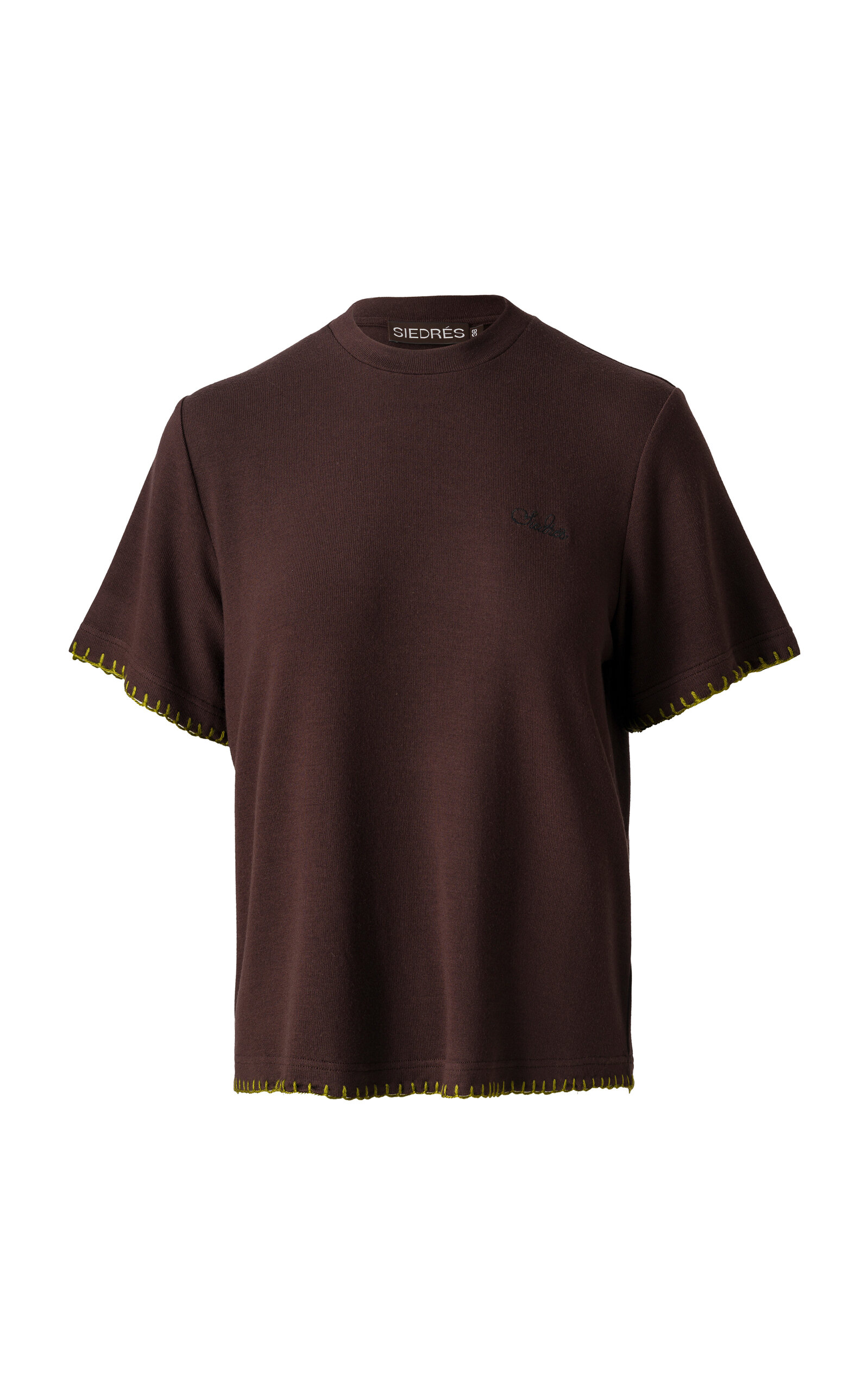 Siedres Demures Knit T-shirt In Brown
