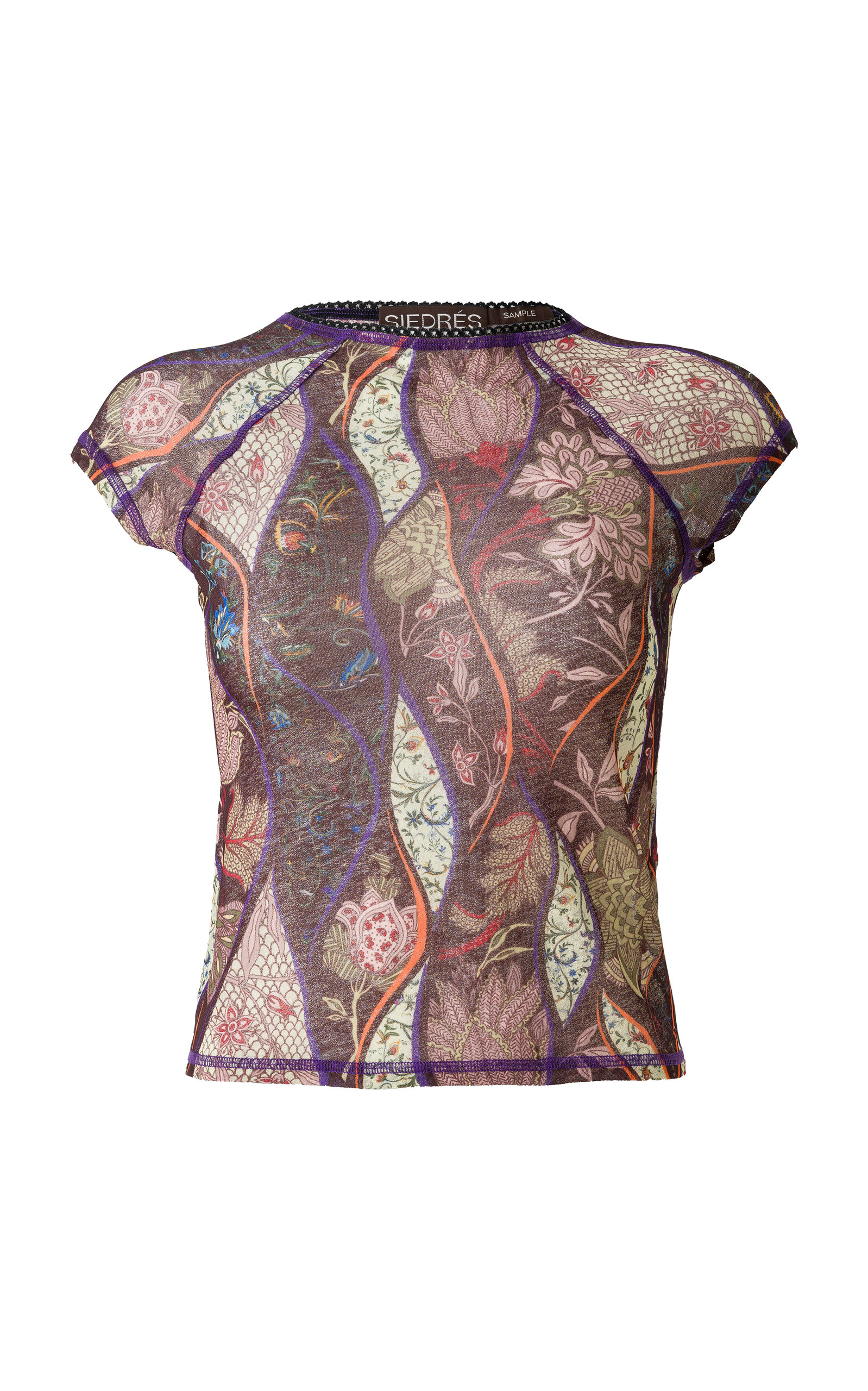 SIEDRÉS Dora Mesh Jersey T-Shirt - Multi