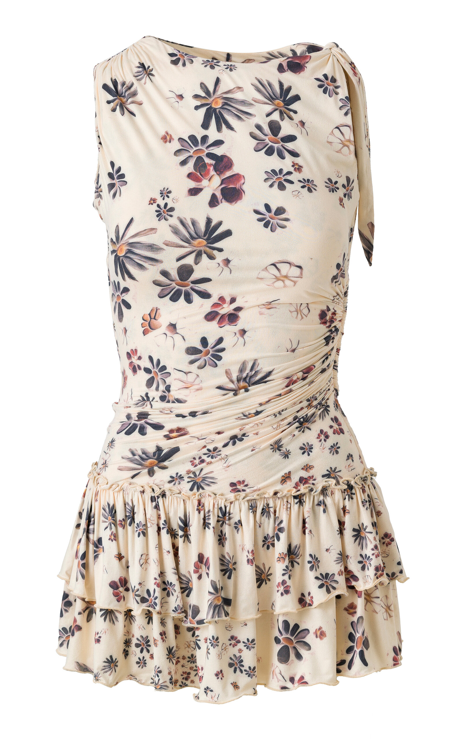 SIEDRÉS Floriana Ruffled Jersey Mini Dress