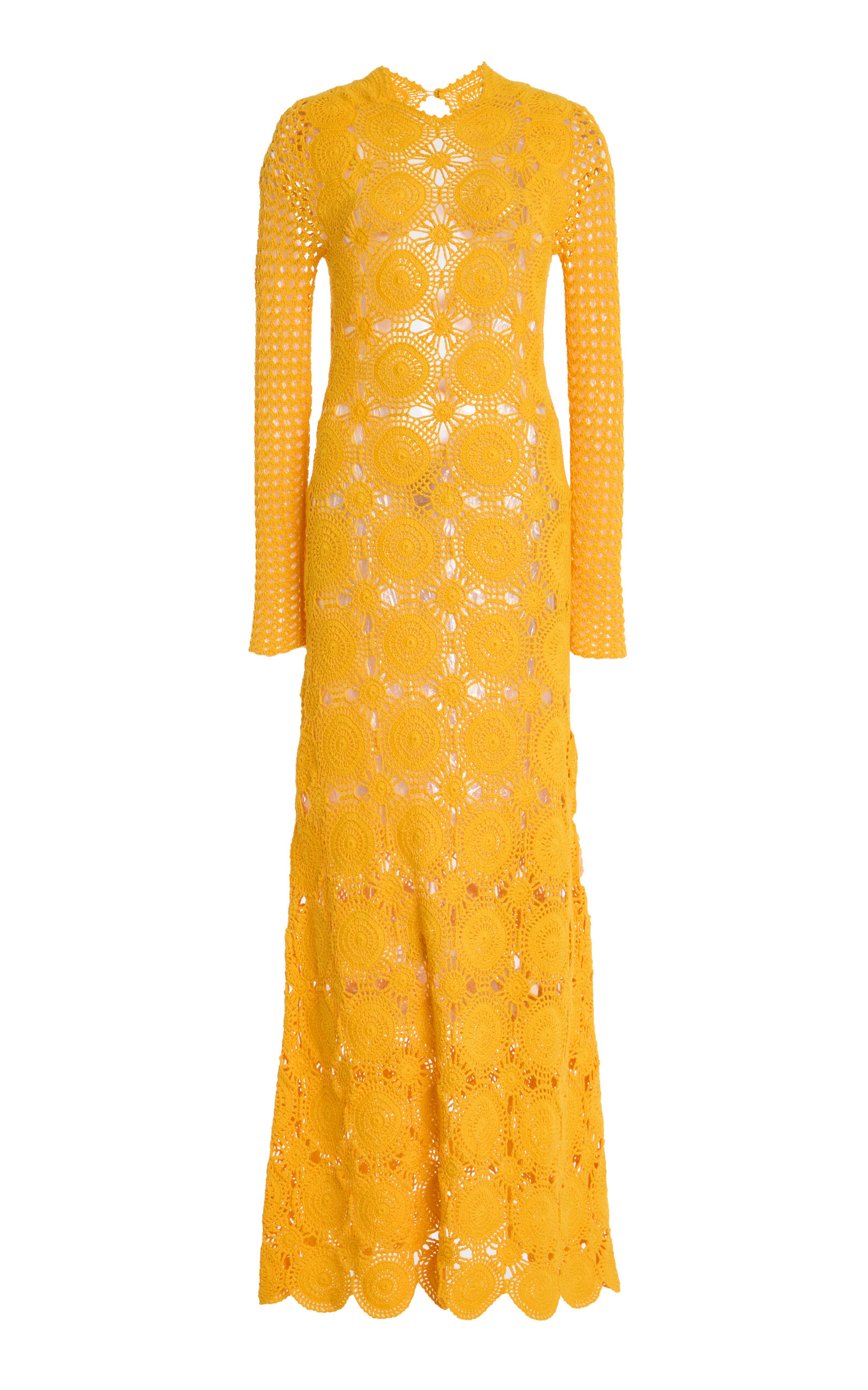 Escvdo Siula Crocheted Cotton Maxi Dress