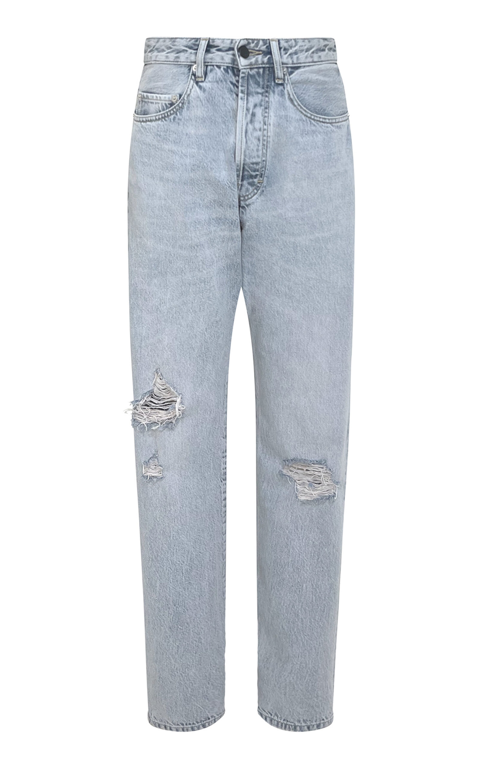 Gabby High-Rise Distressed Tapered Jeans