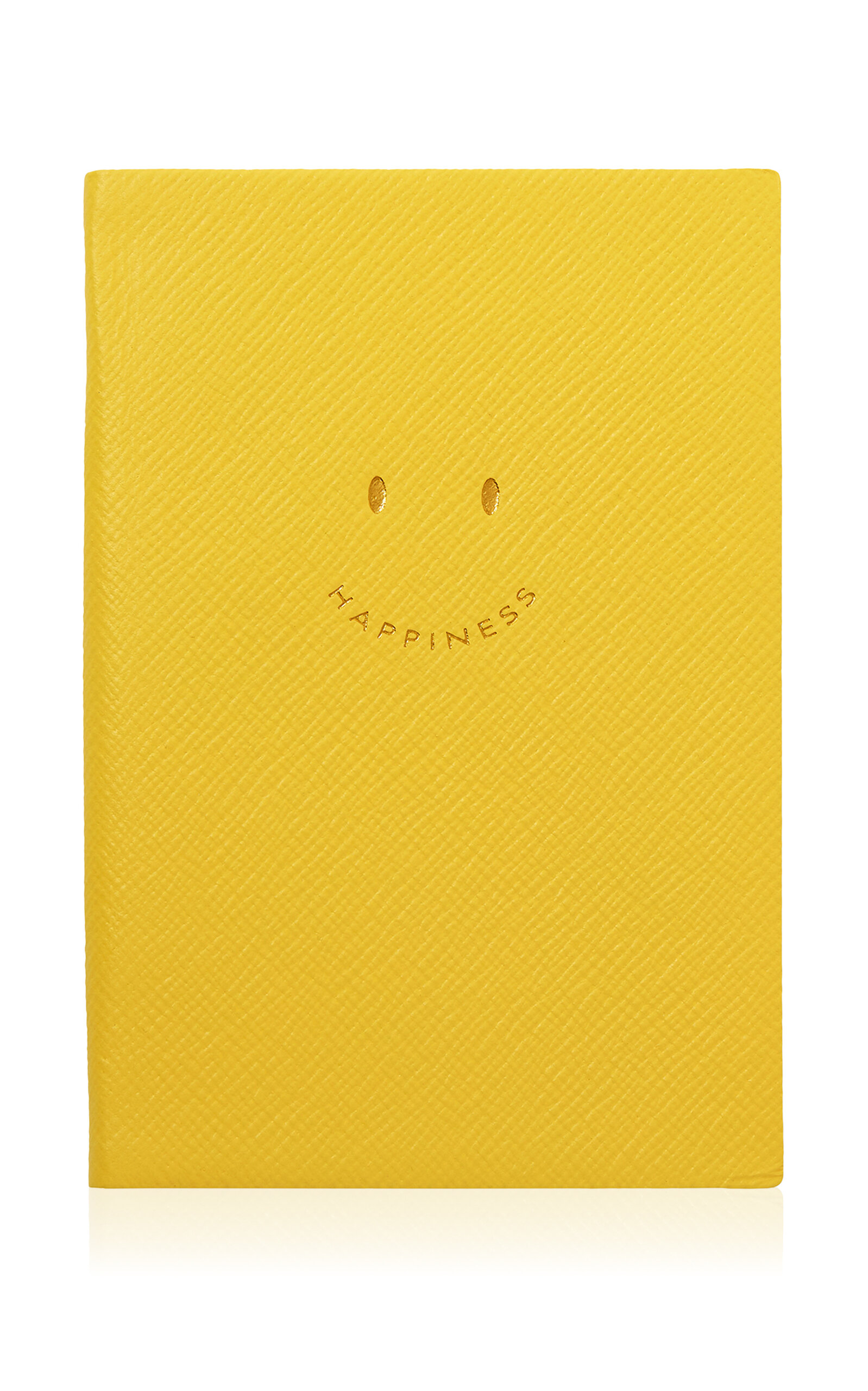 Smythson Happiness Chelsea Leather Notebook - Yellow