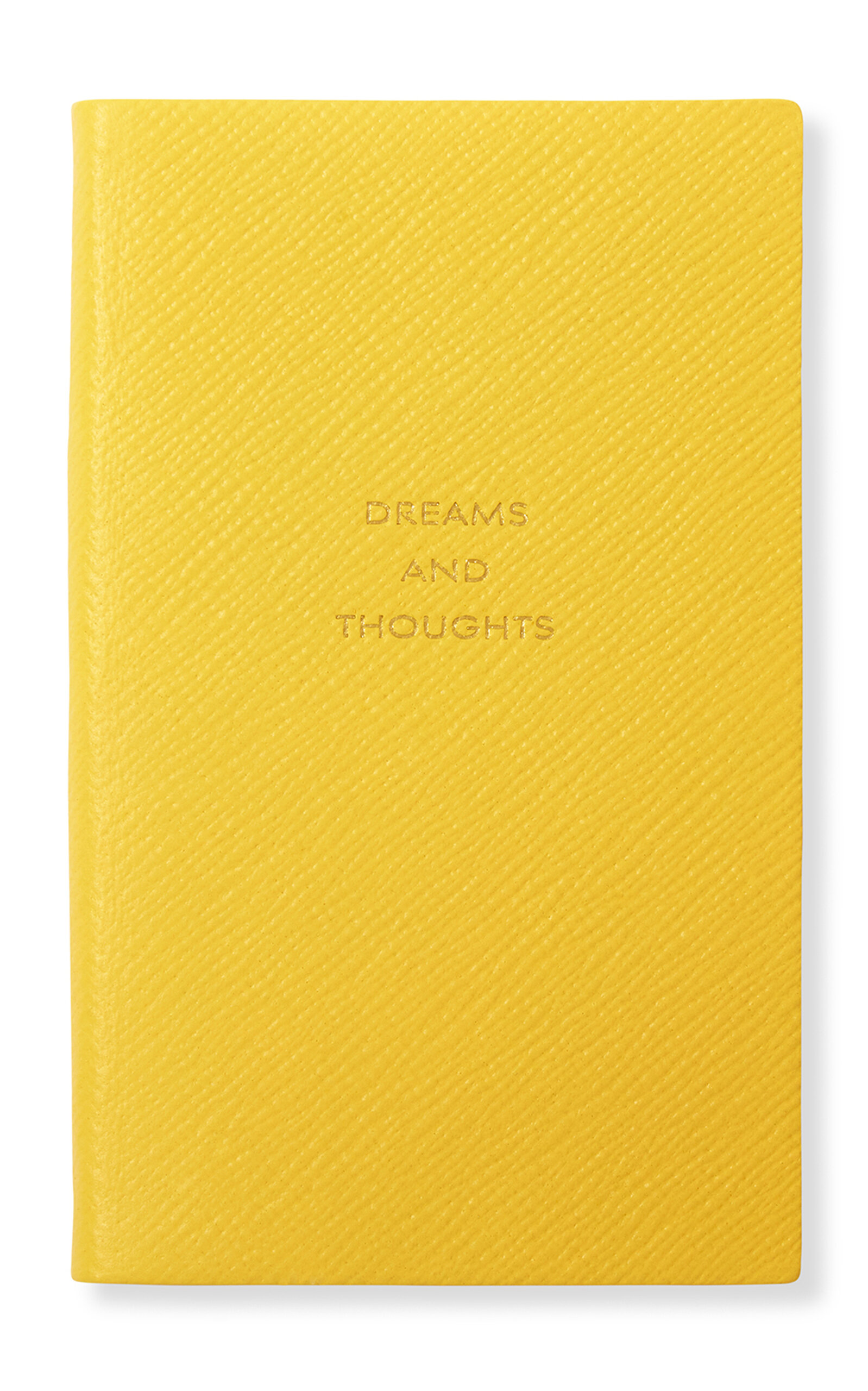 Smythson Panama Dreams And Thoughts Leather Notebook - Yellow