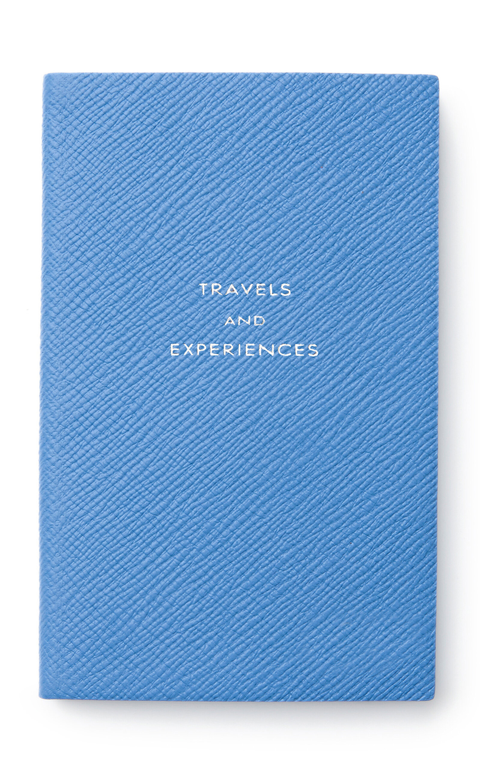 Smythson Travels and Experiences Panama Leather Notebook - Blue
