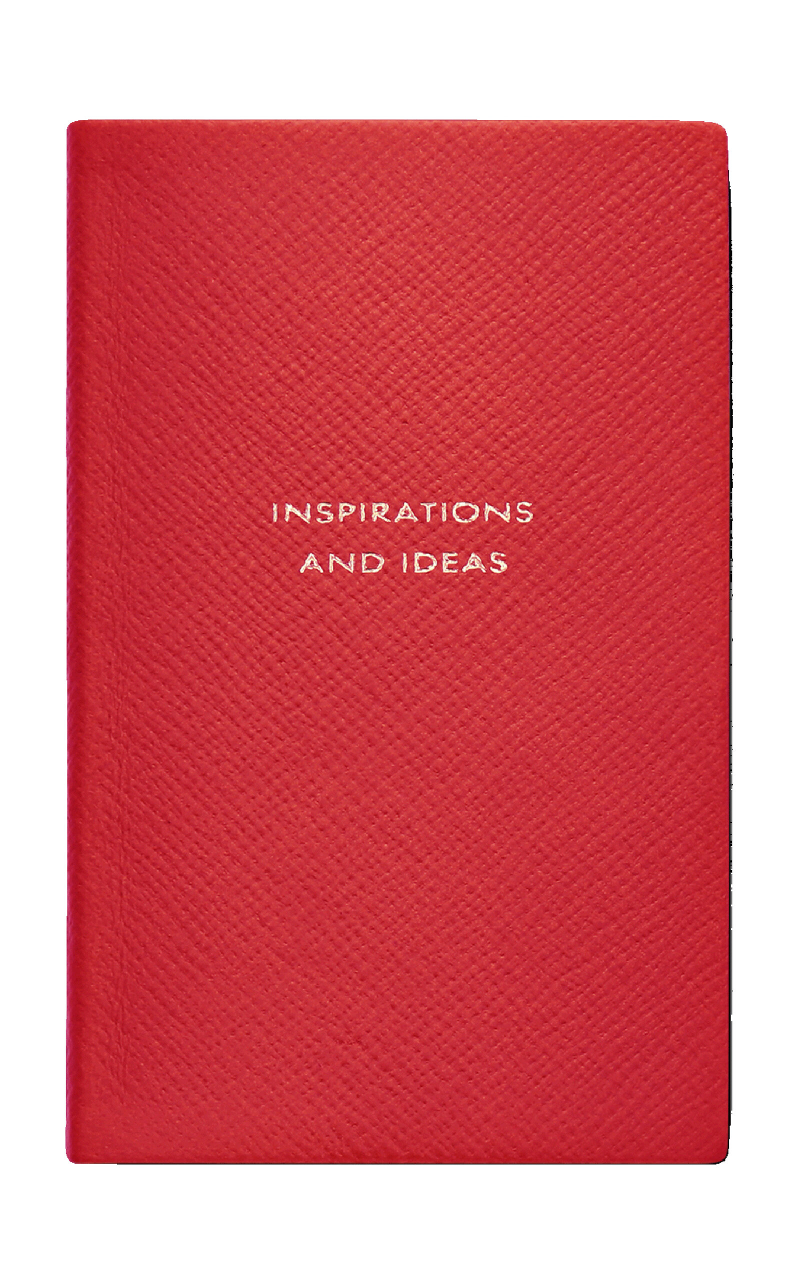 Smythson Inspirations And Ideas Panama Leather Notebook - Red