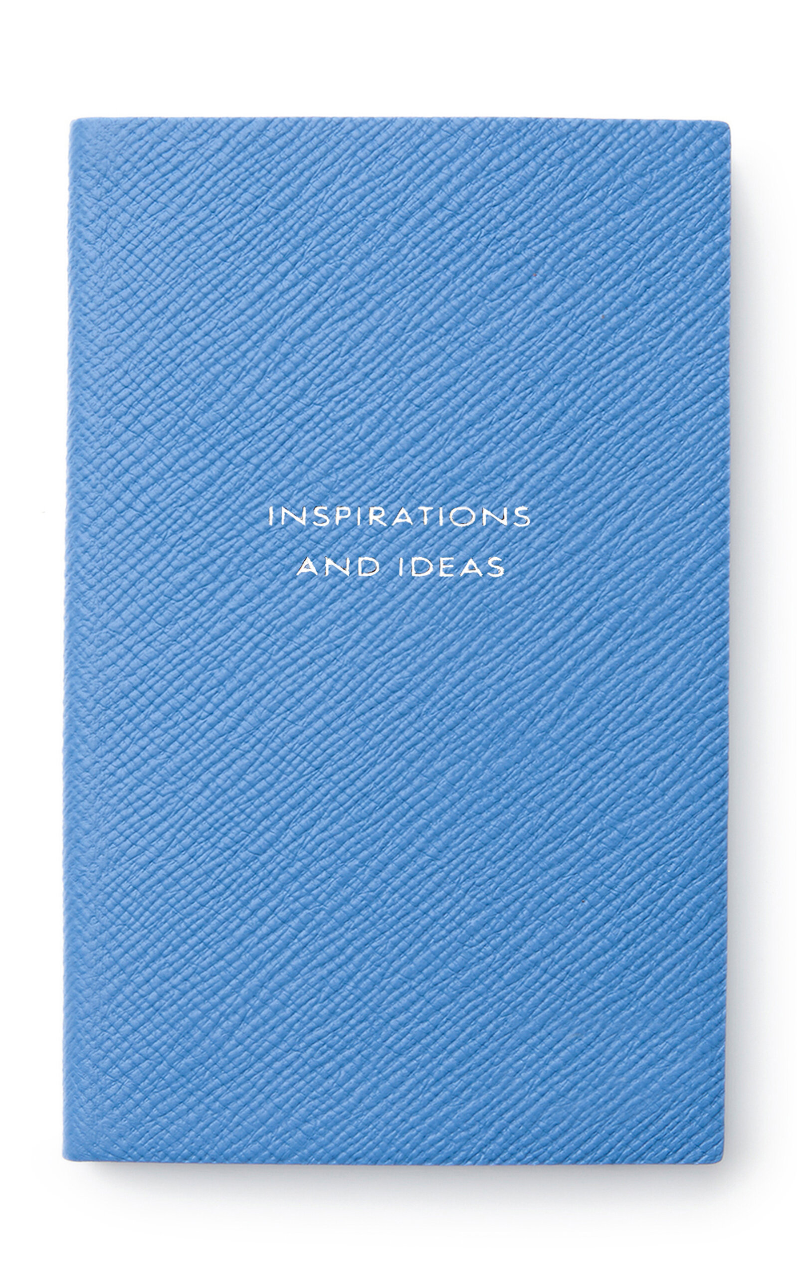 Smythson Inspirations and Ideas Panama Leather Notebook - Blue
