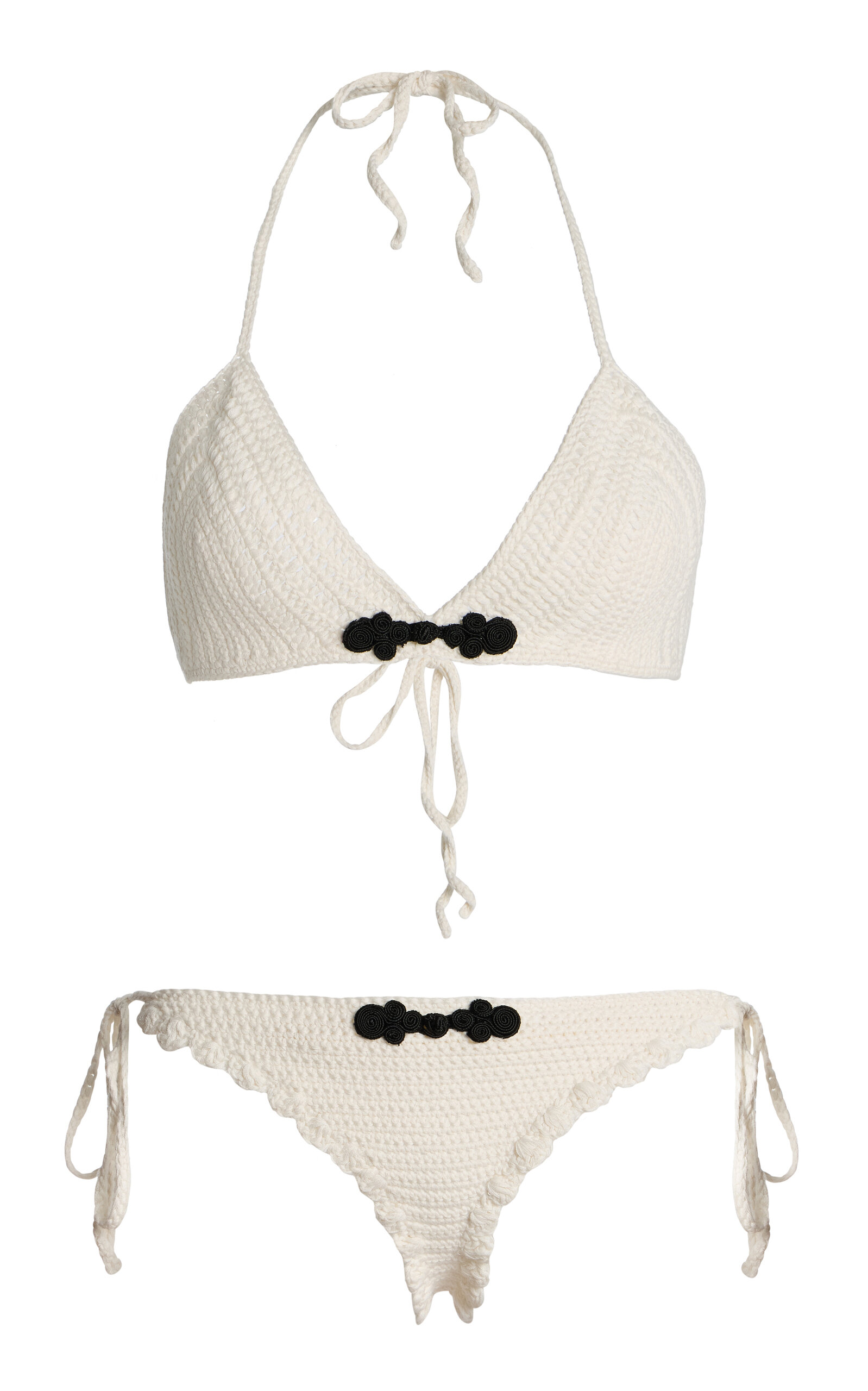 THE GARMENT Plage Pointelle-Knit Organic Cotton Bikini - Women's Clothing