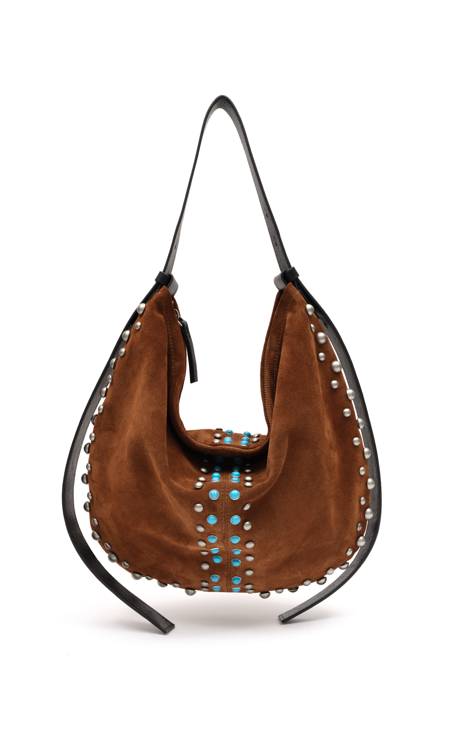 SIEDRÉS Mona Studded Suede Shoulder Bag