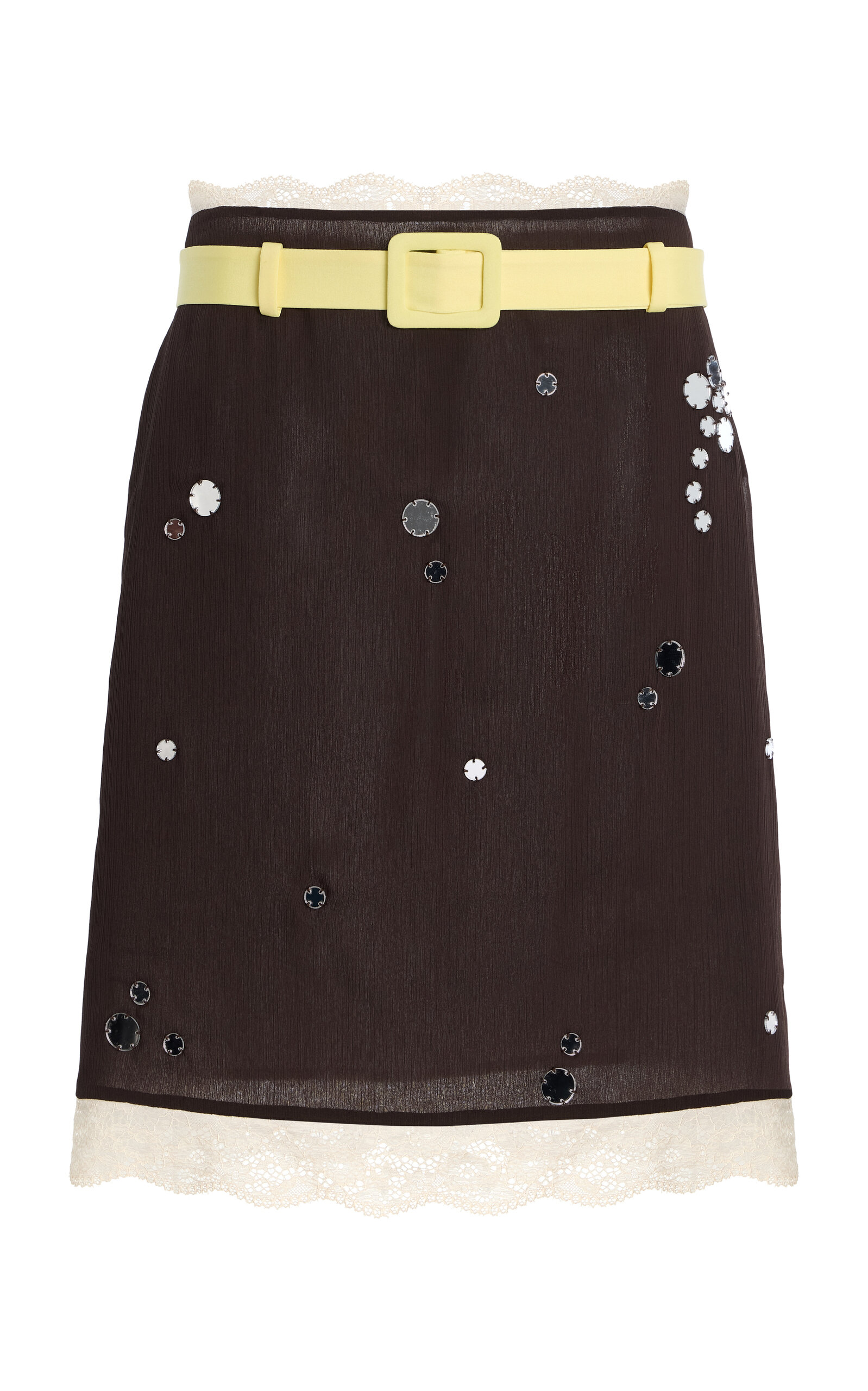 SIEDRÉS Exclusive Riviera Helnas Crepe Midi Skirt