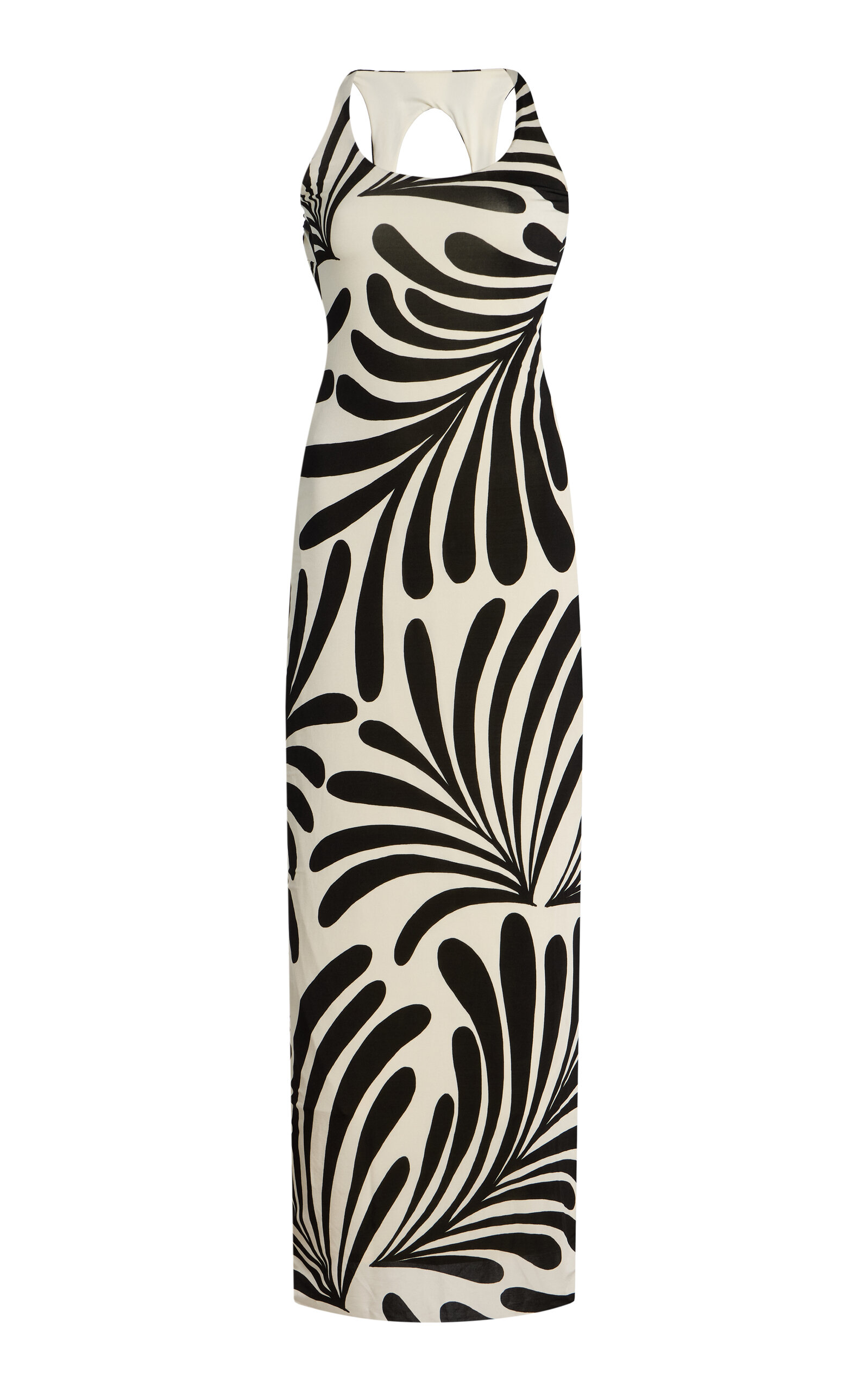 Cala de la Cruz Solange Open Back Jersey Maxi Dress