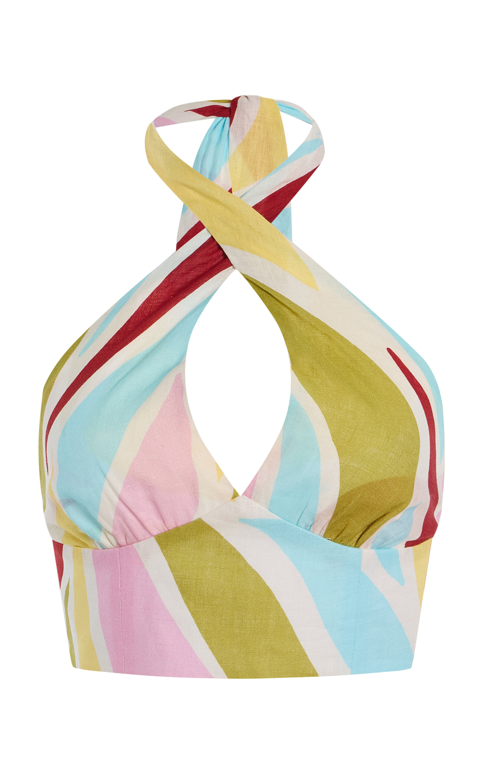 Cala de la Cruz Exclusive Riviera Olivia Linen Top