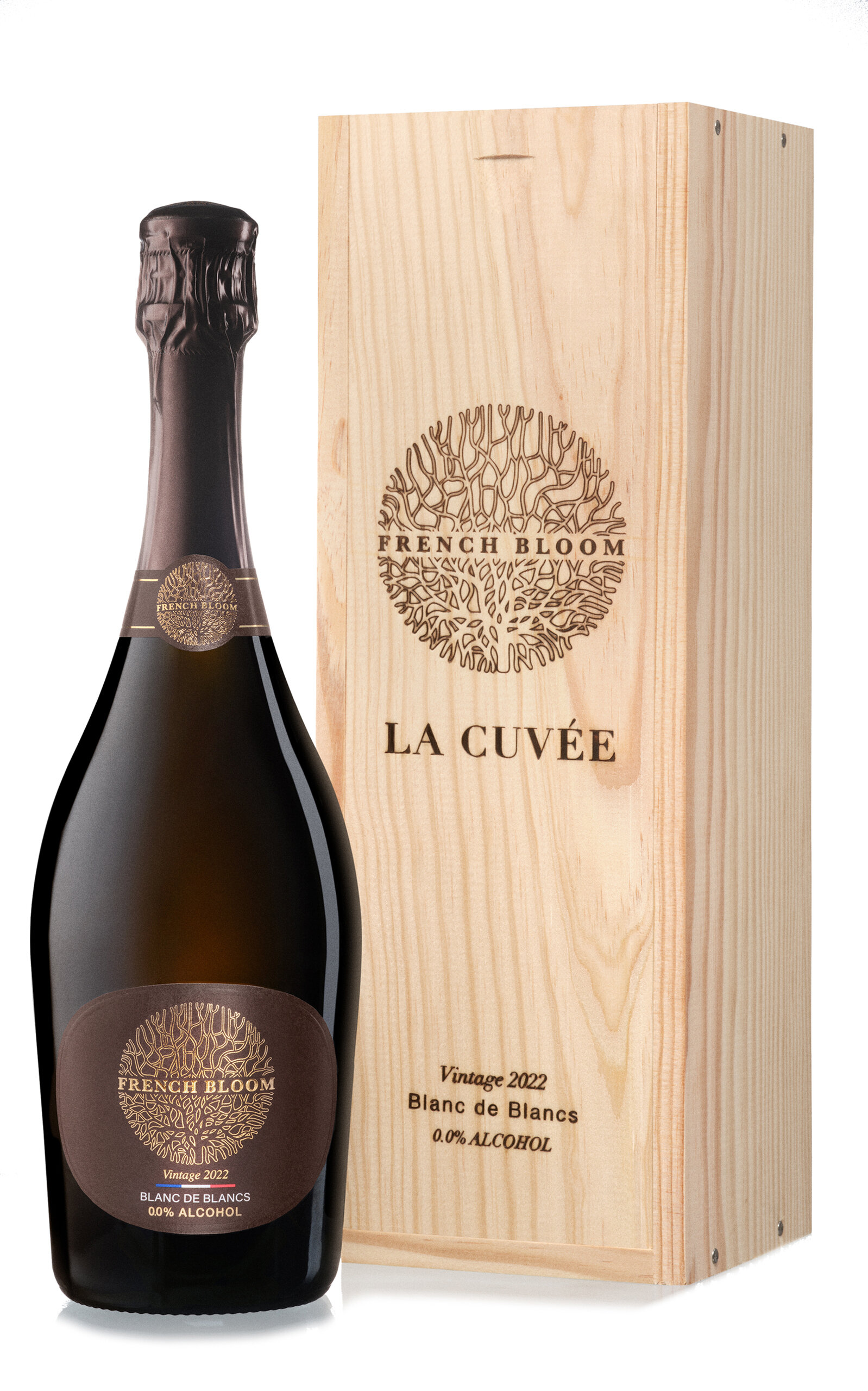 French Bloom La Cuvée Vintage 2022 Alcohol-Free Sparkling White Wine - Universal