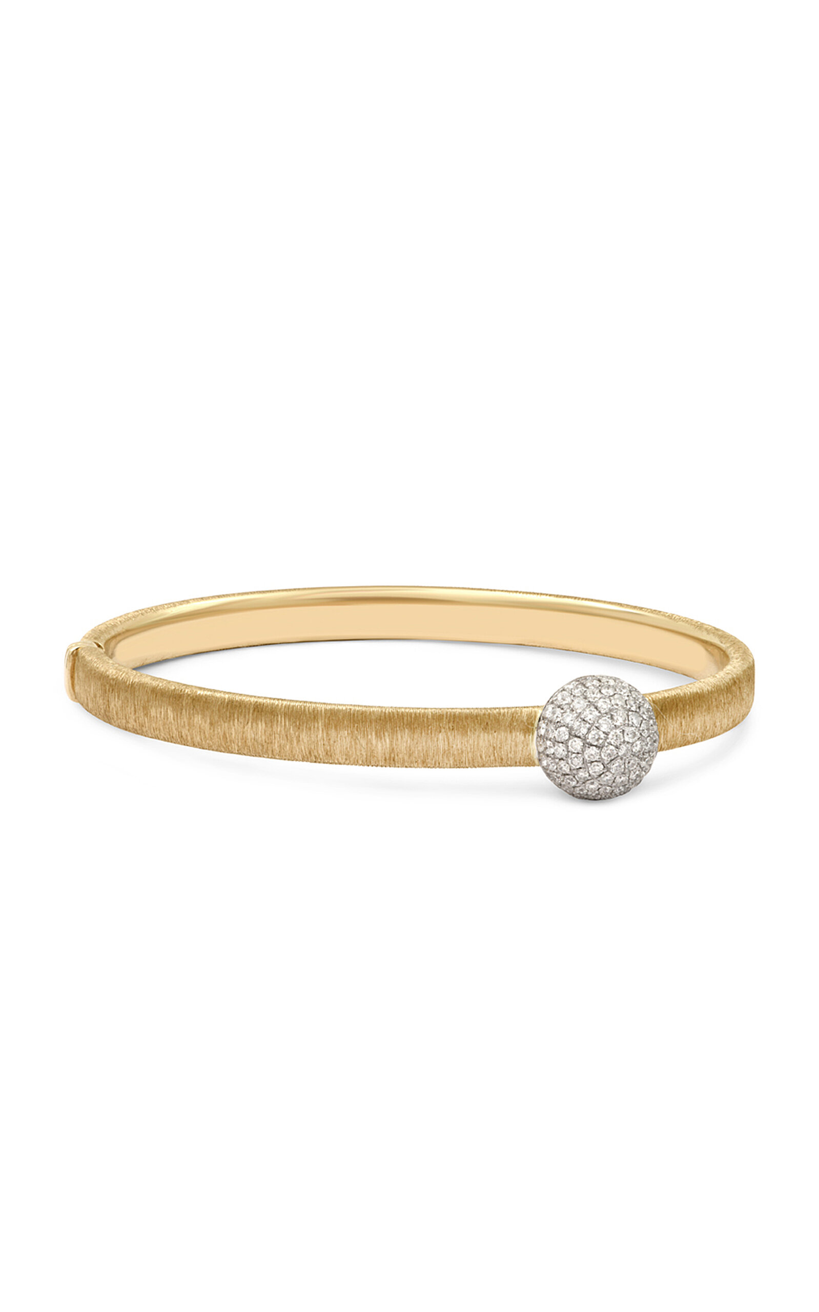 Ball 14K Yellow Gold Diamond Bracelet