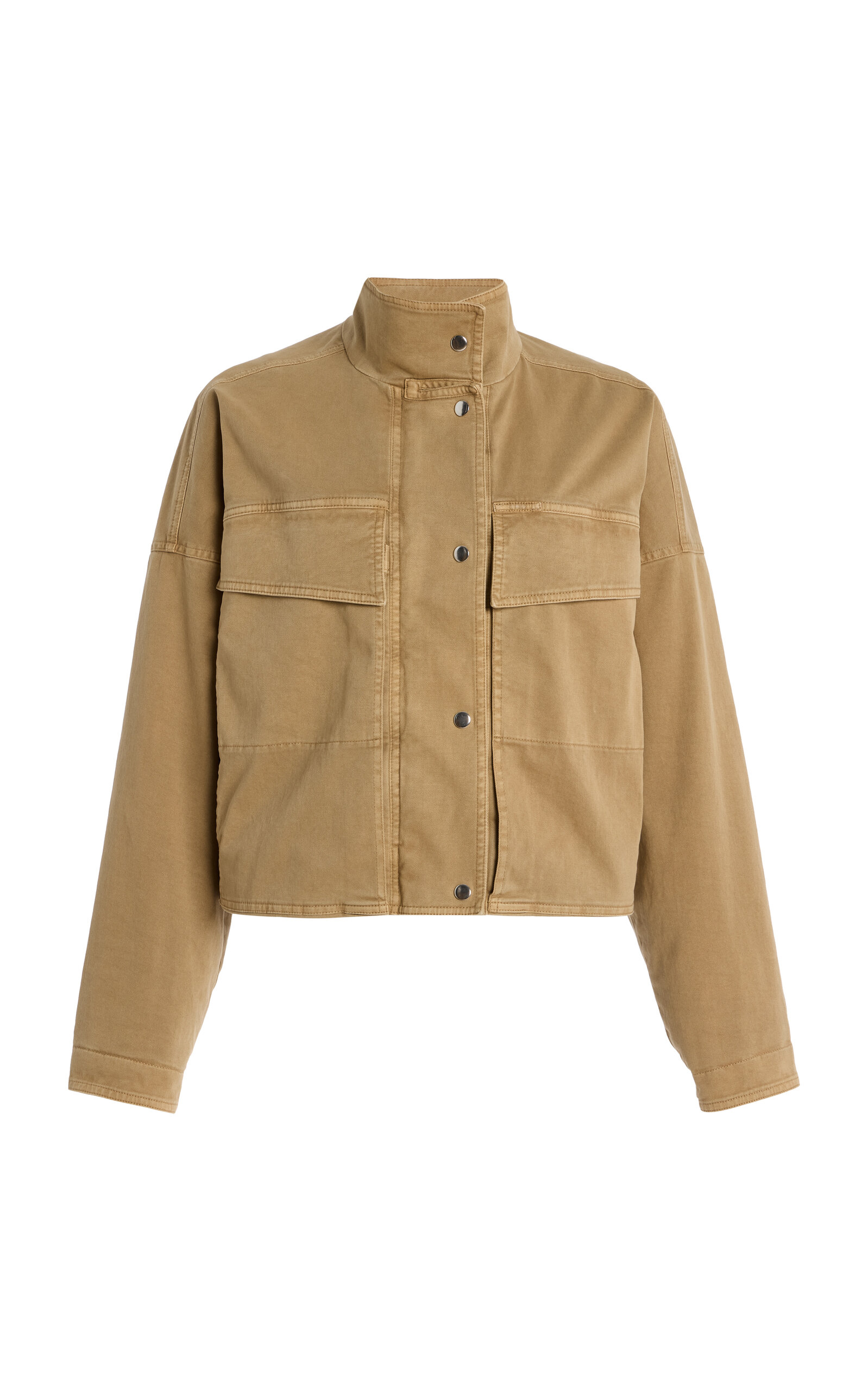 CLOSED Signature Stretch-Cotton Twill Jacket - Brown