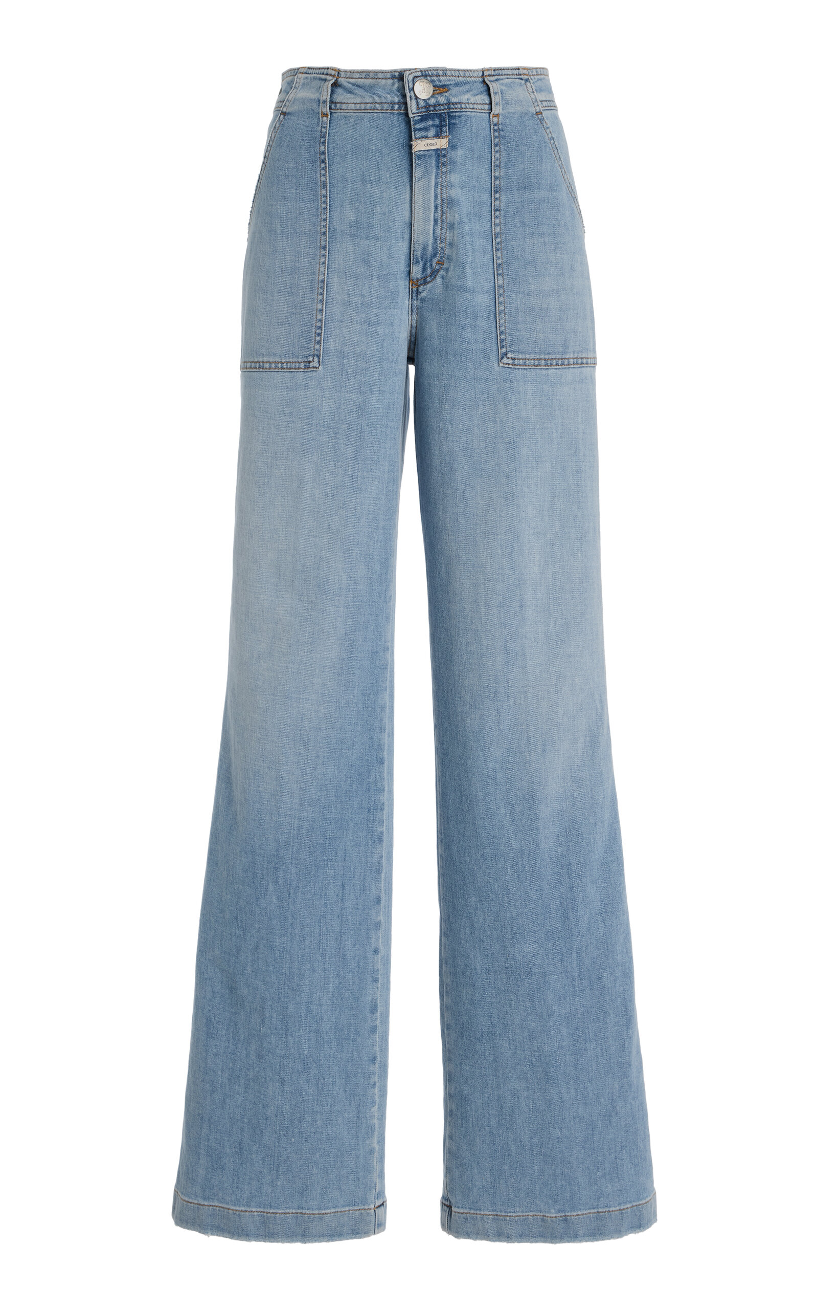 Aria Cashmere-Touch Stretch High-Rise Flared-Leg Jeans