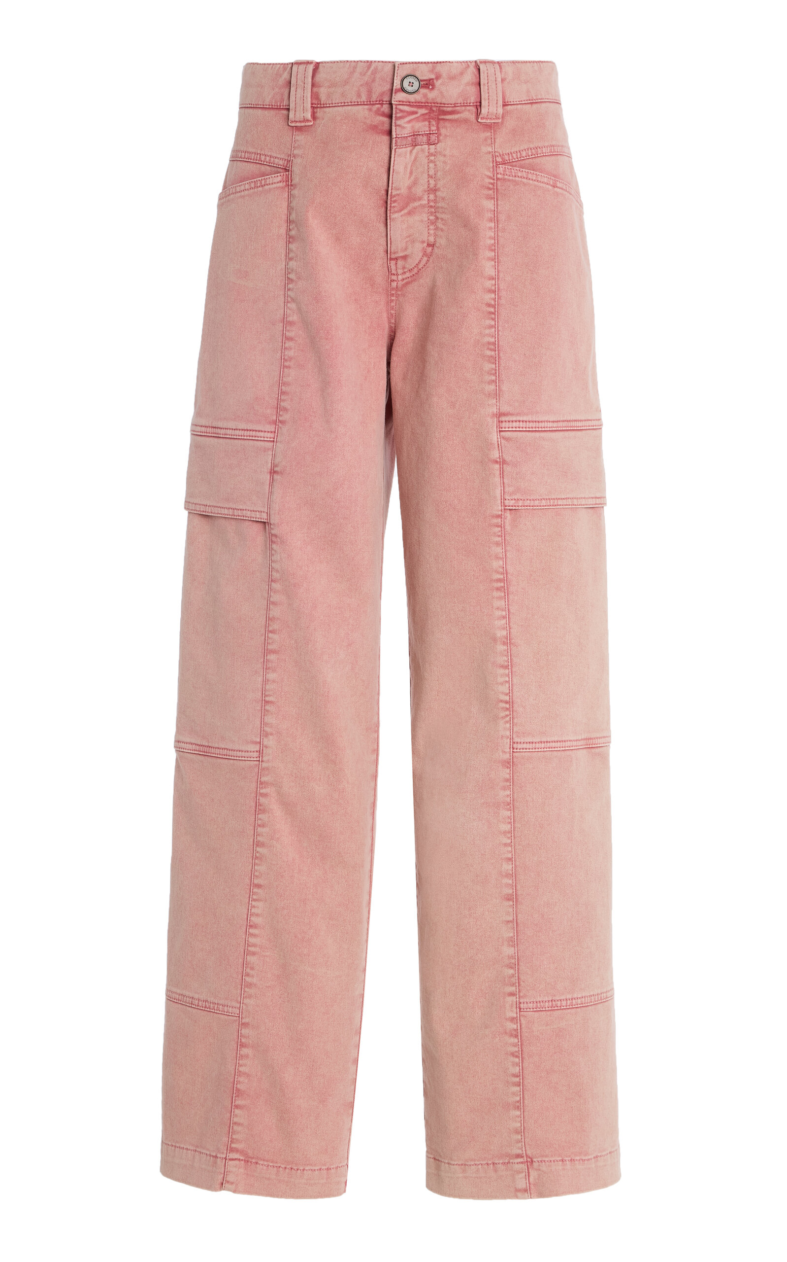 CLOSED Cali Rigid Mid-Rise Cargo Jeans - Pink