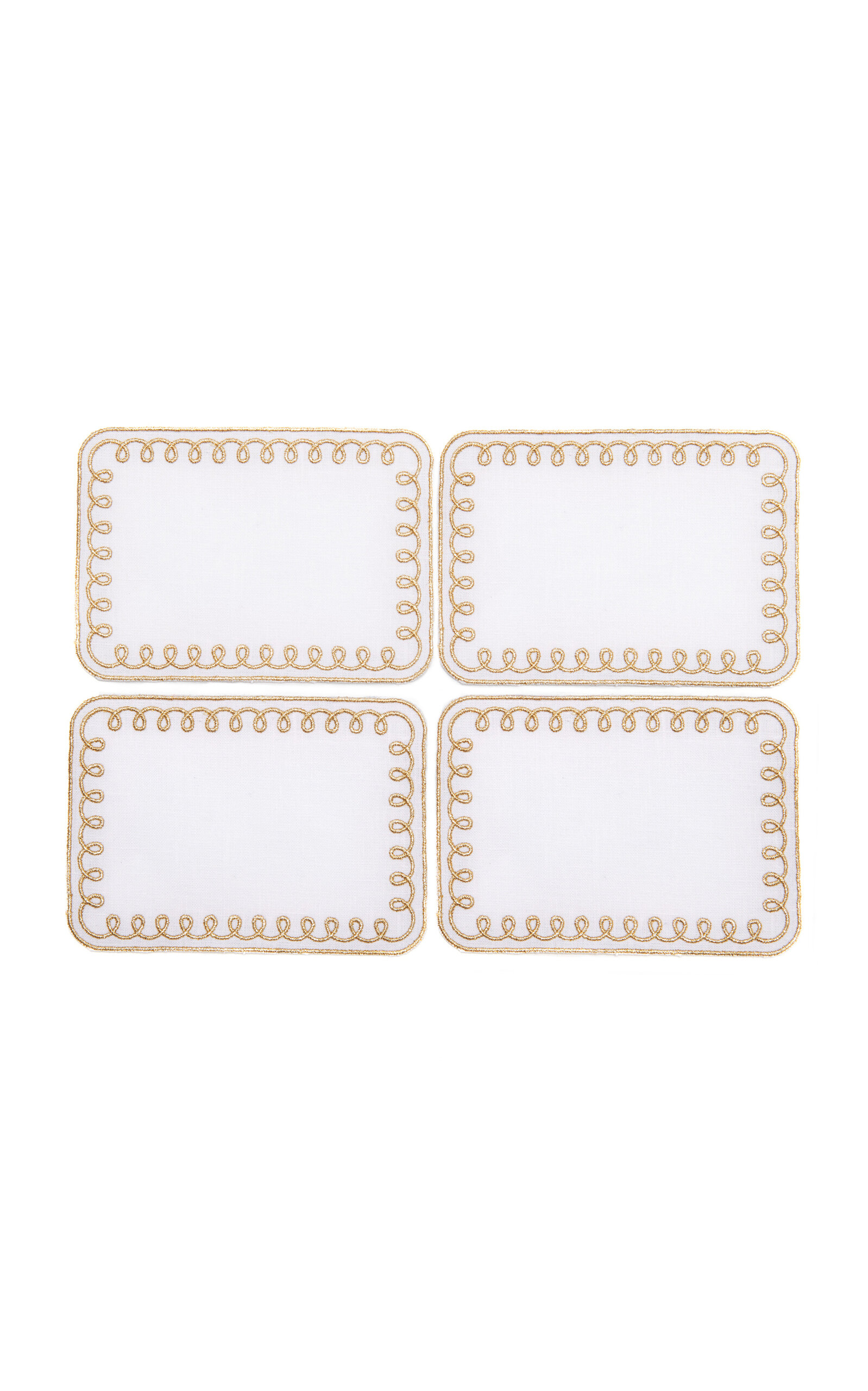Dear Annabelle Golden Loopy Cocktail Napkins - Multi