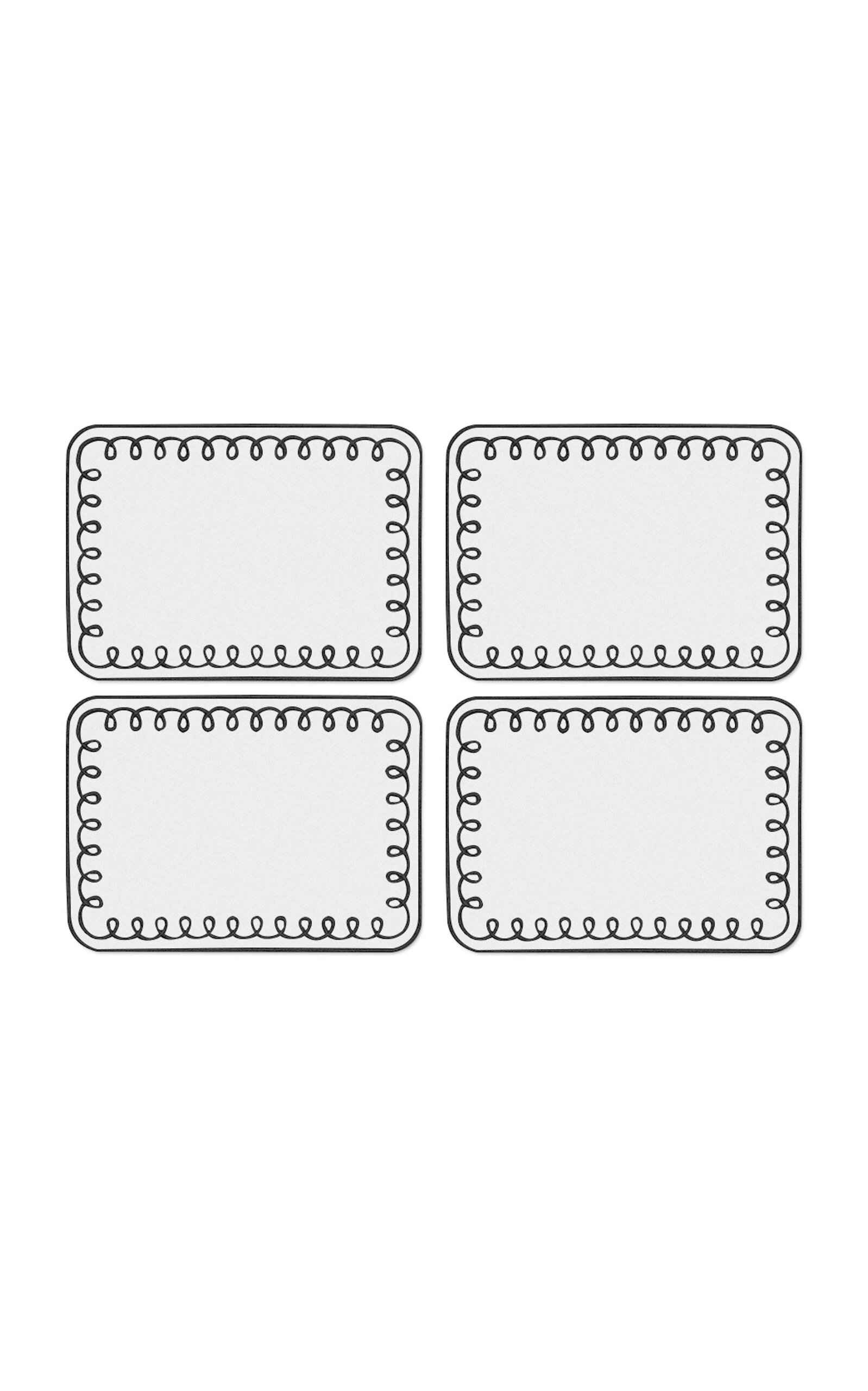 Dear Annabelle Loopy Noir Cocktail Napkins - Multi