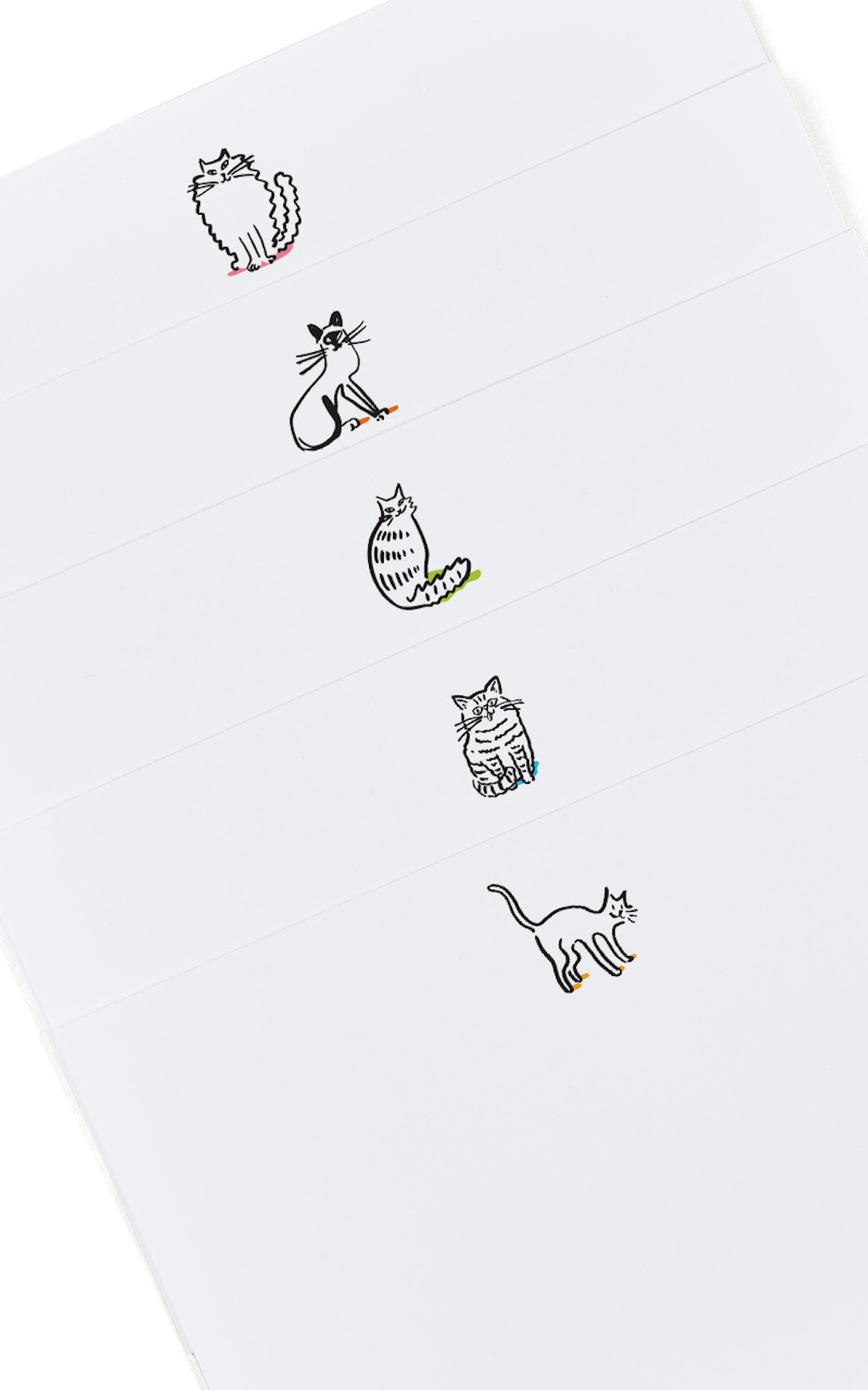 Dear Annabelle Cool Cats Notecards - Multi