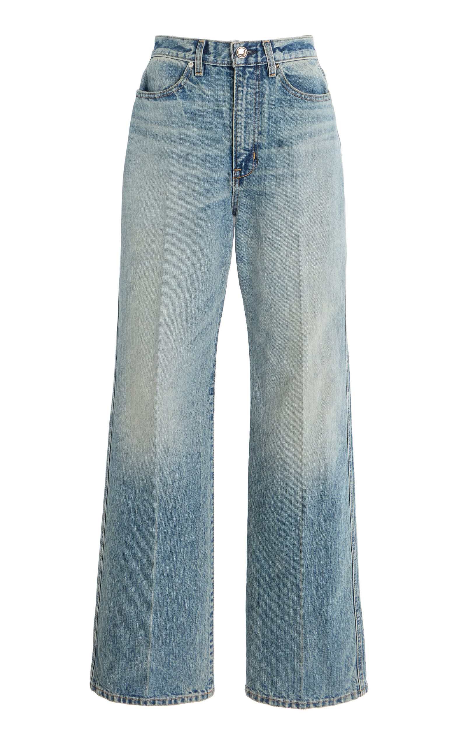 RÙADH Exclusive The Quinn Rigid High-Rise Straight-Leg Jeans