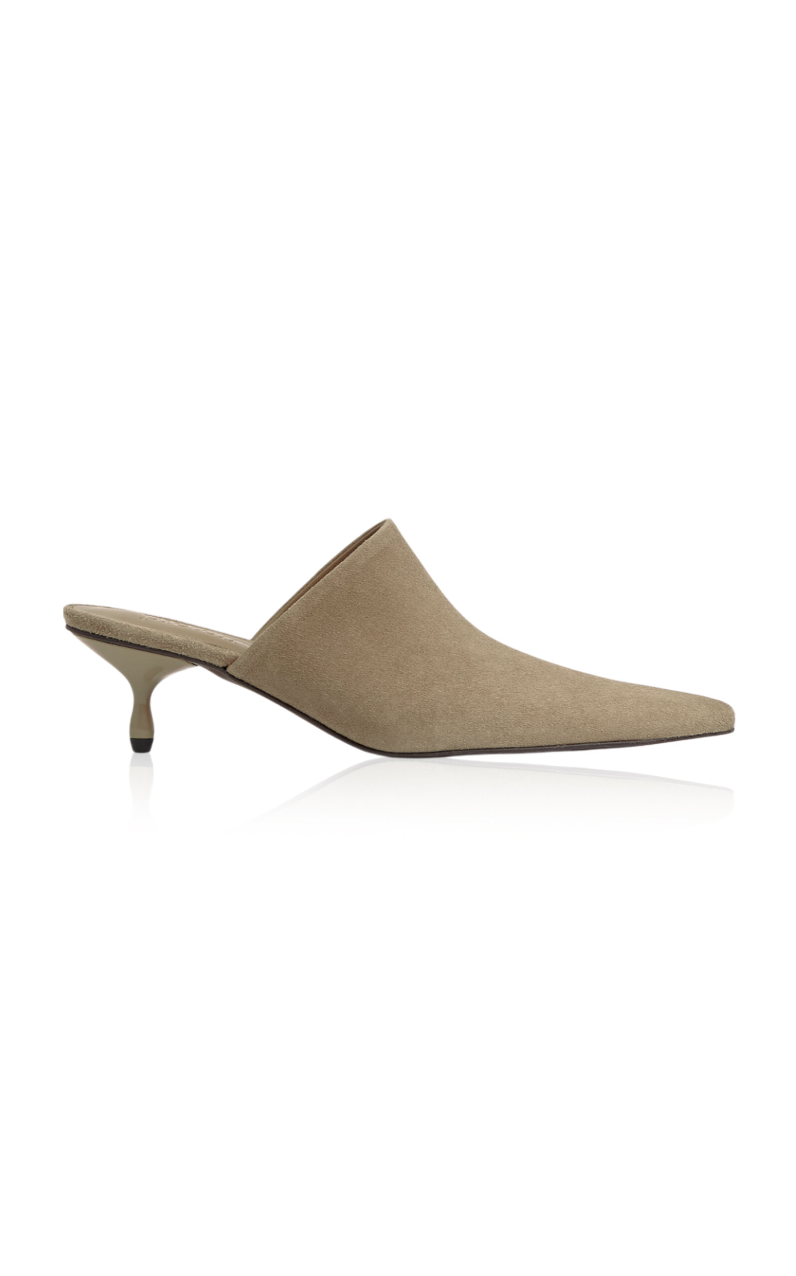PIÉTON ÉPISODE Bazas Suede Mules - Neutral
