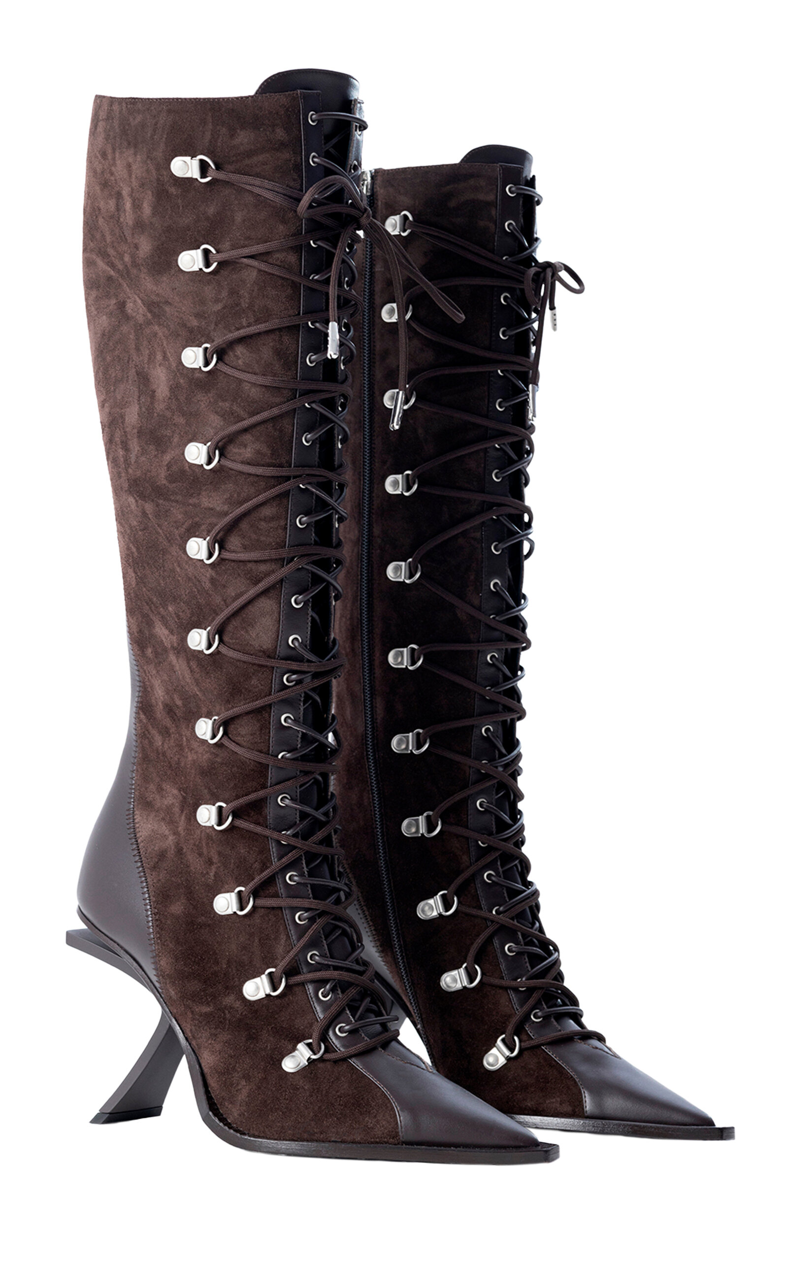 DAMAYA Mercy Lace-Up Leather Boots