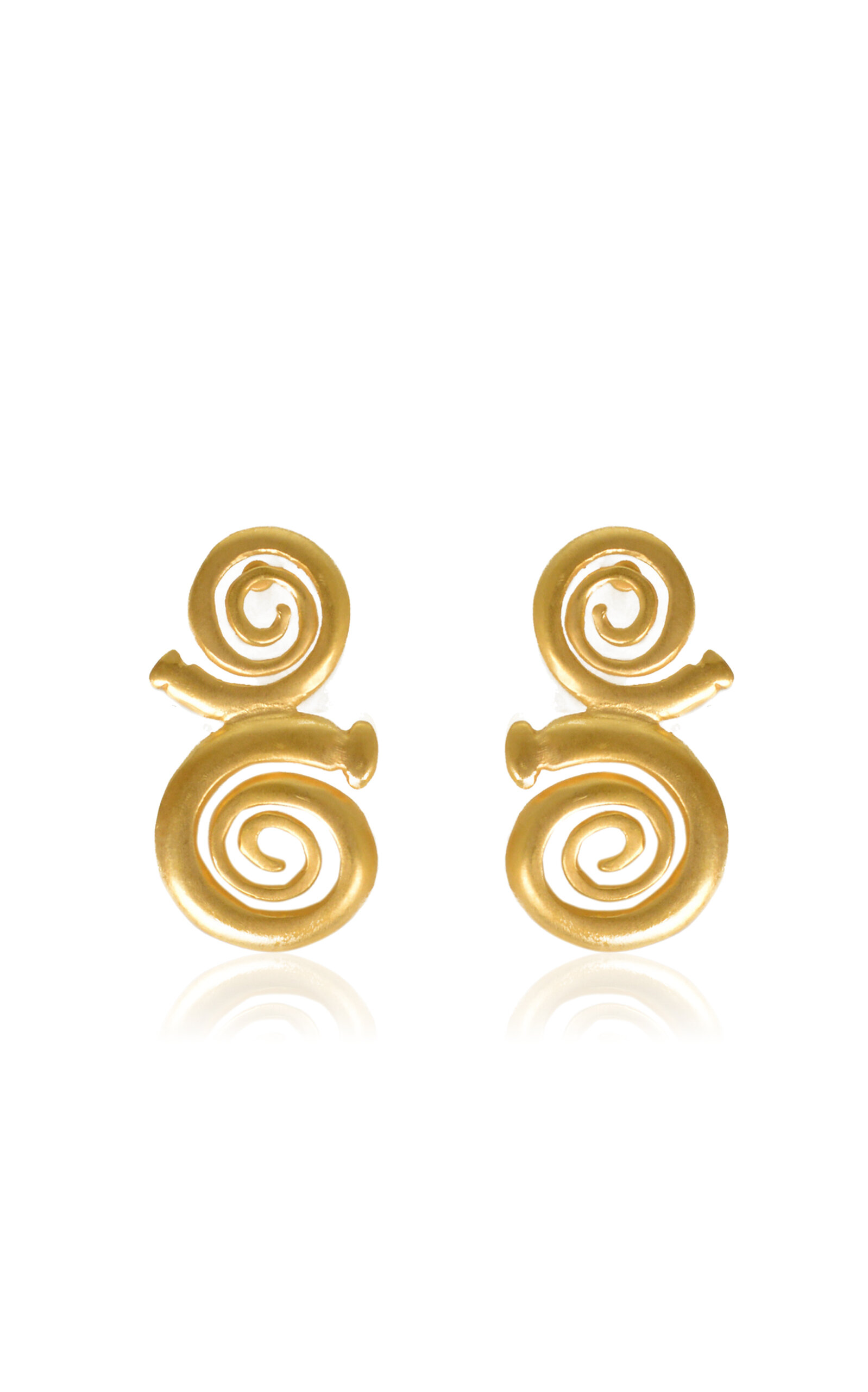 Cano Cabiyari 24k Gold-plated Earrings In Gold