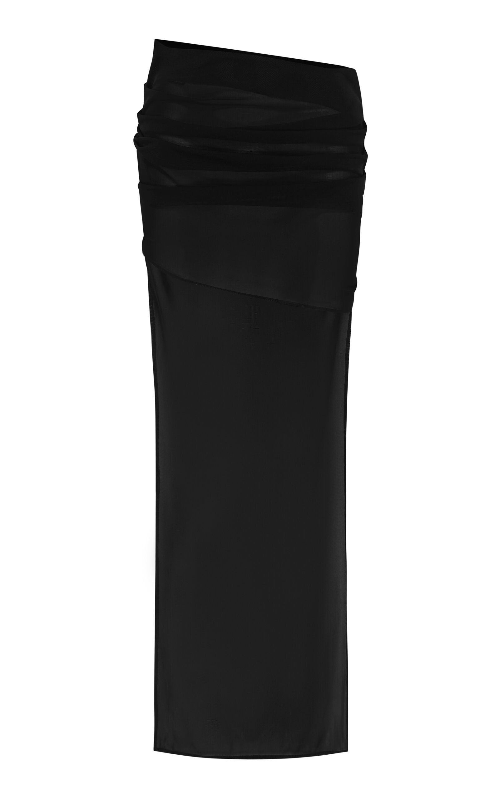 Alex Perry \Asymmetric Power Mesh Mini Skirt