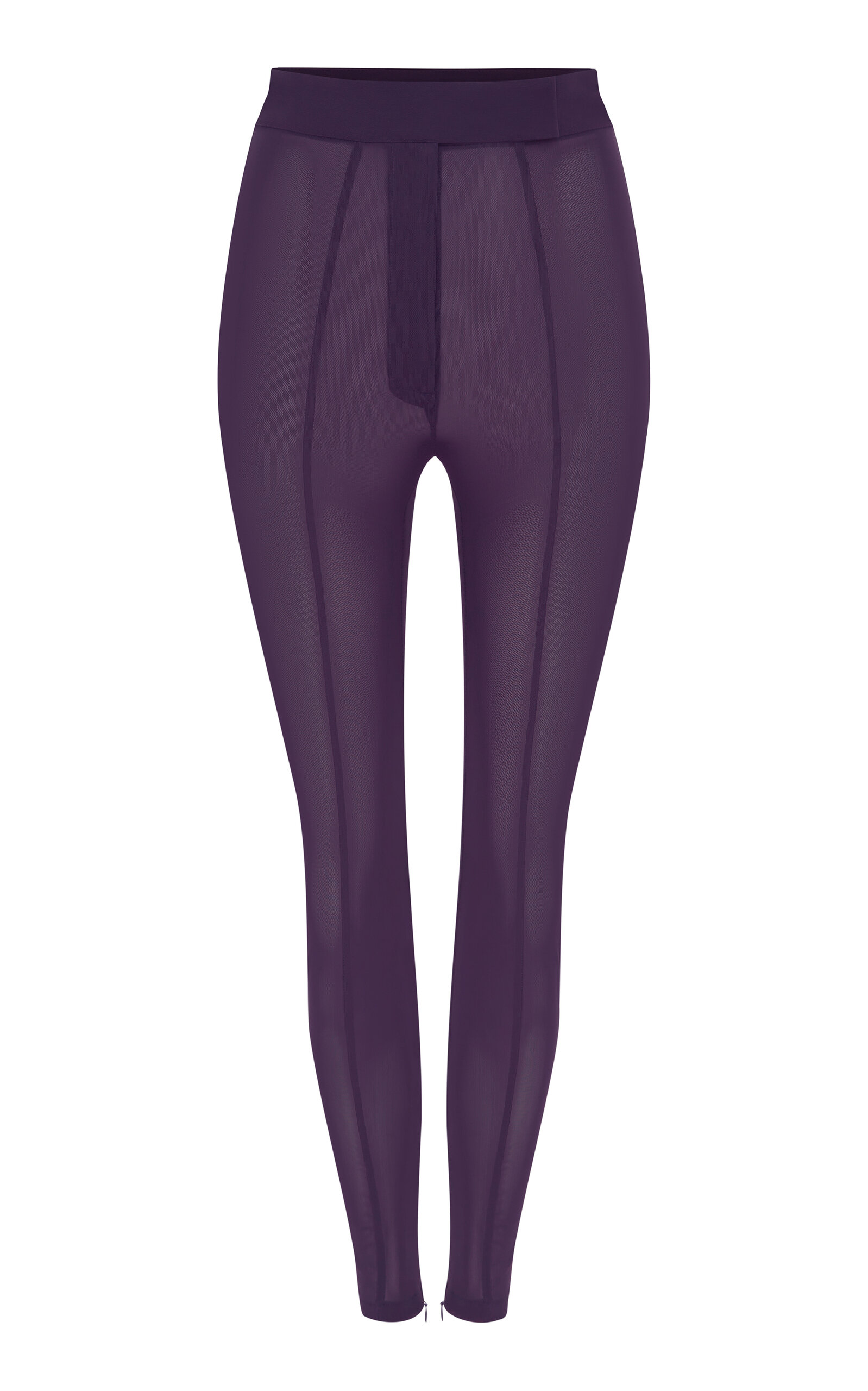 Alex Perry High-rise Power Mesh Leggings In Purple