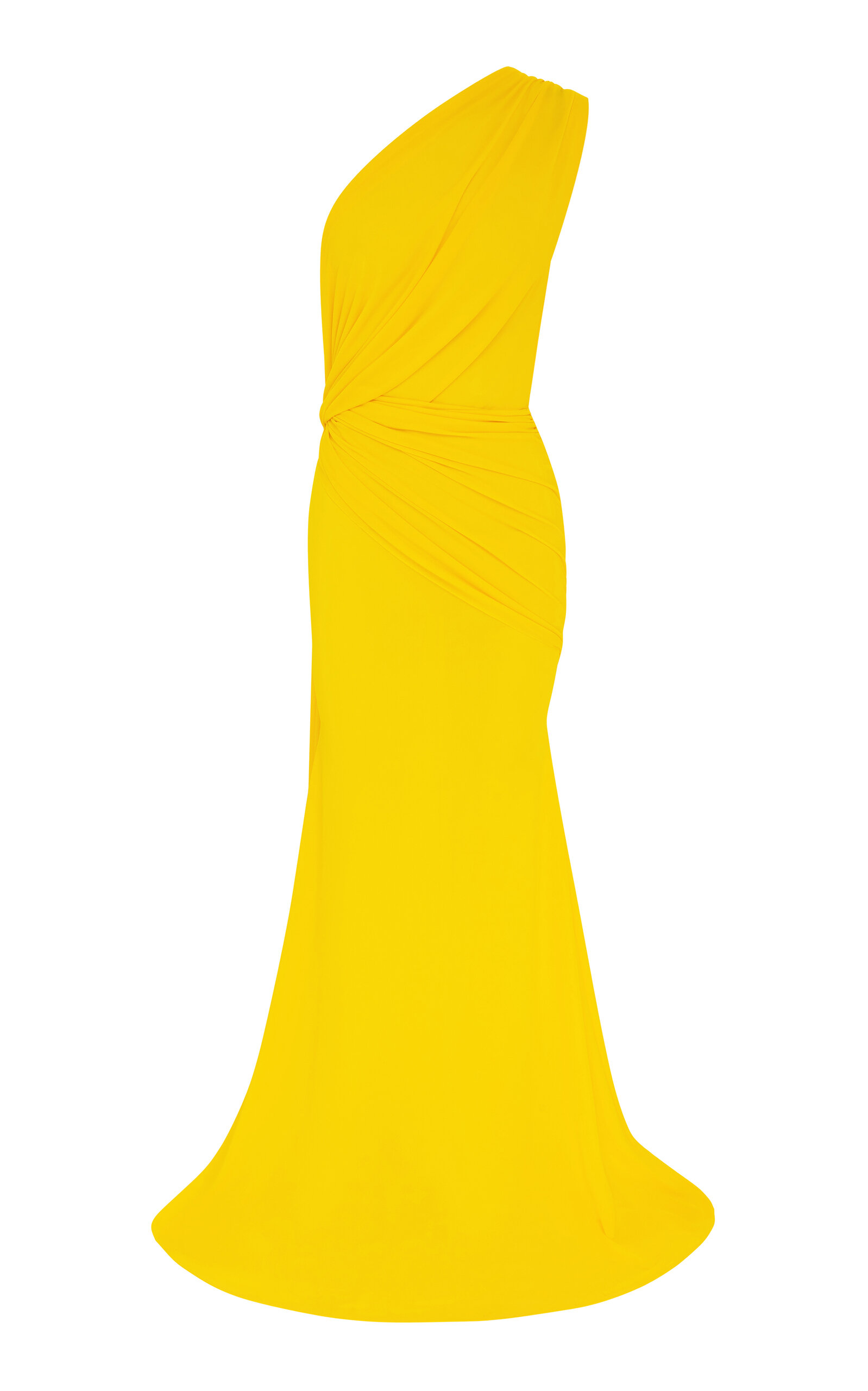 Alex Perry One-Shoulder Crepe Jersey Gown