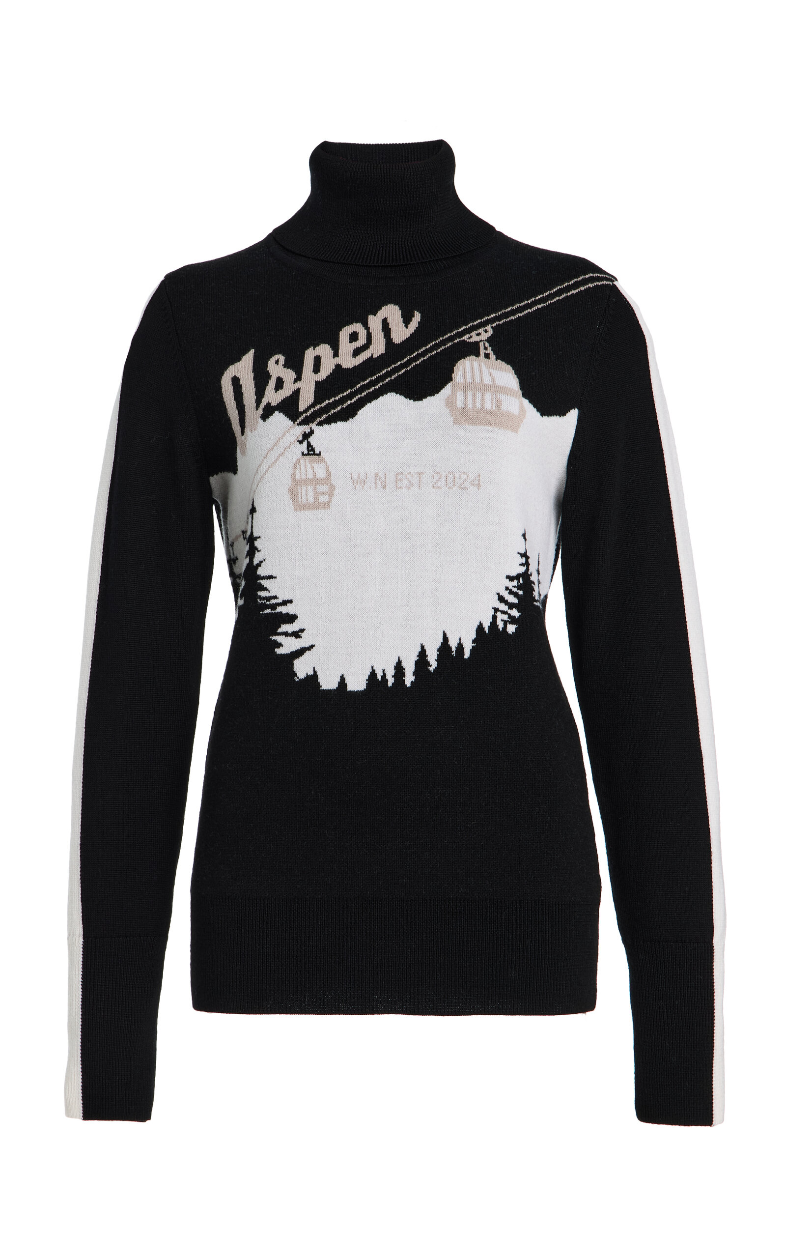 We Norwegians Afterski Wool Sweater In Black