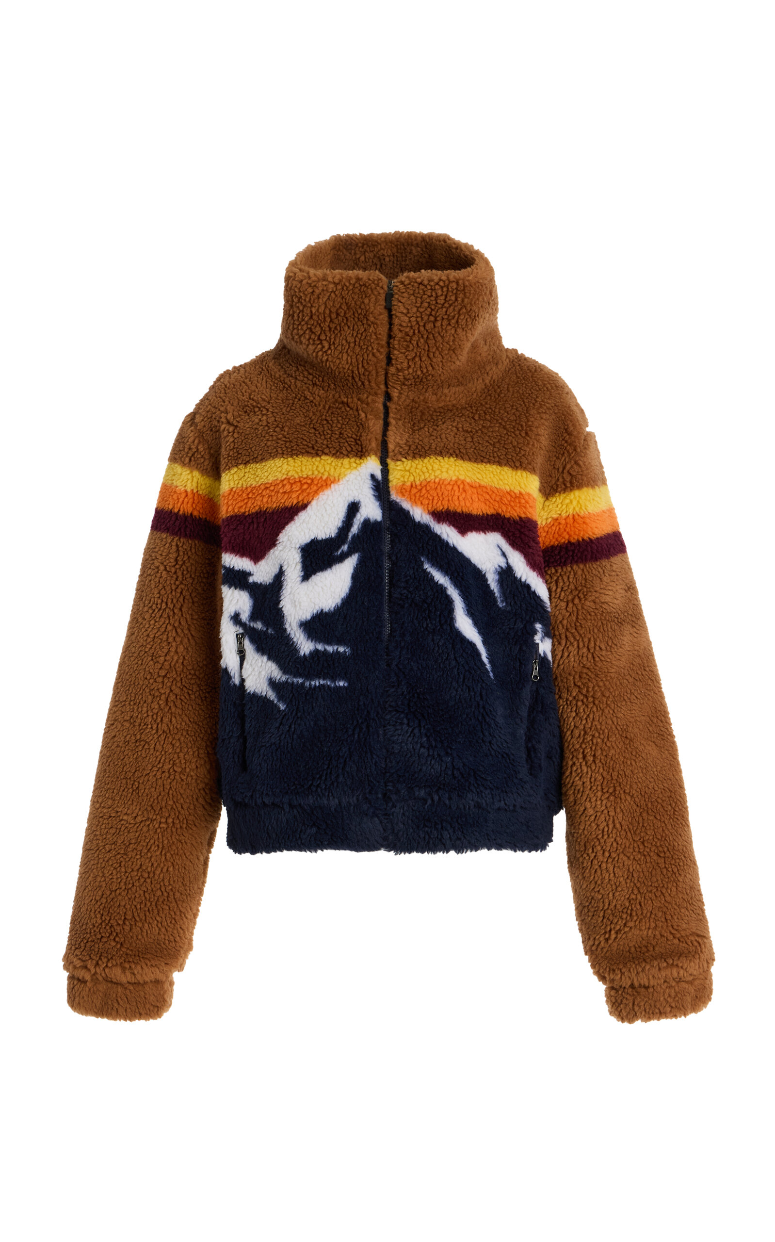 We Norwegians Fleecejacke Mit Reissverschluss In Brown