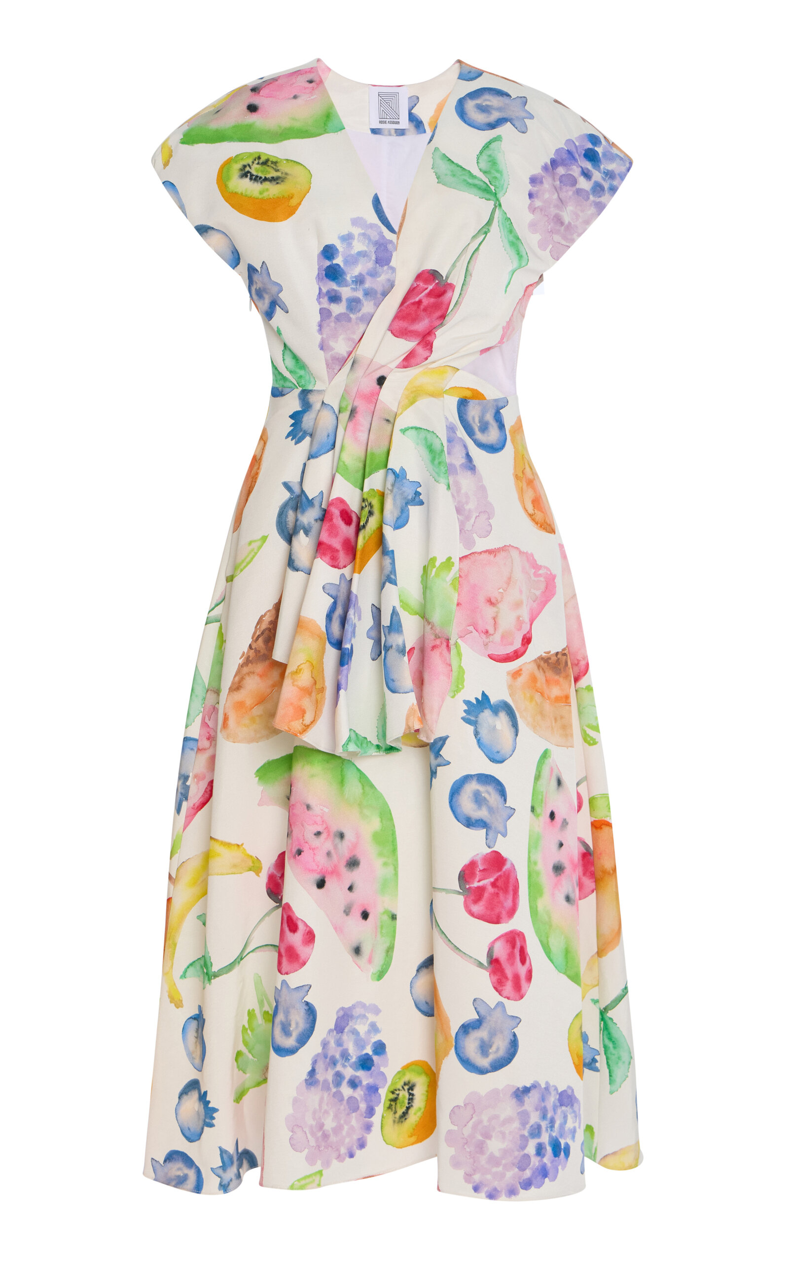 Rosie Assoulin Swept Away Wrap Cotton Dress