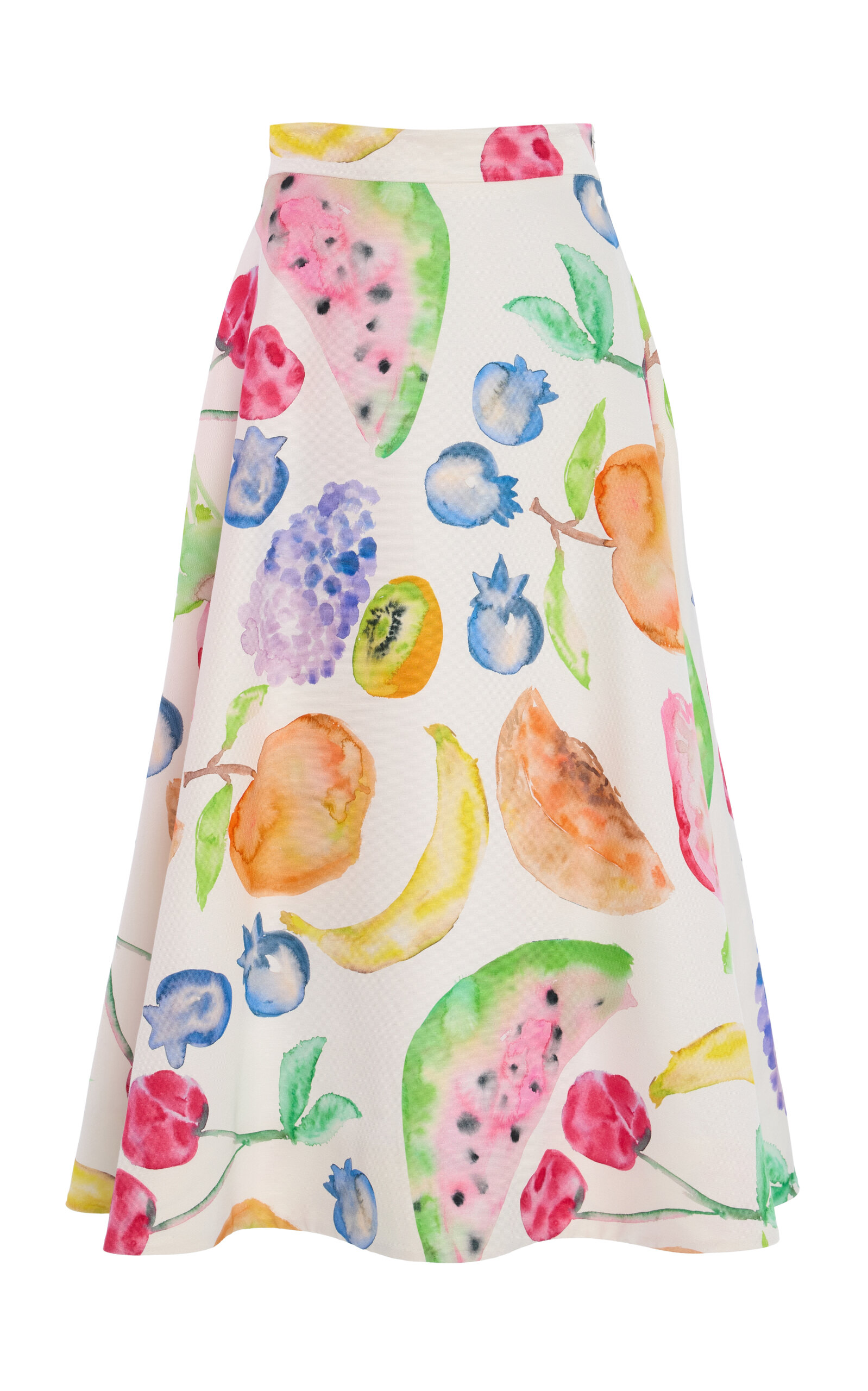 Rosie Assoulin A-Line Cotton Skirt