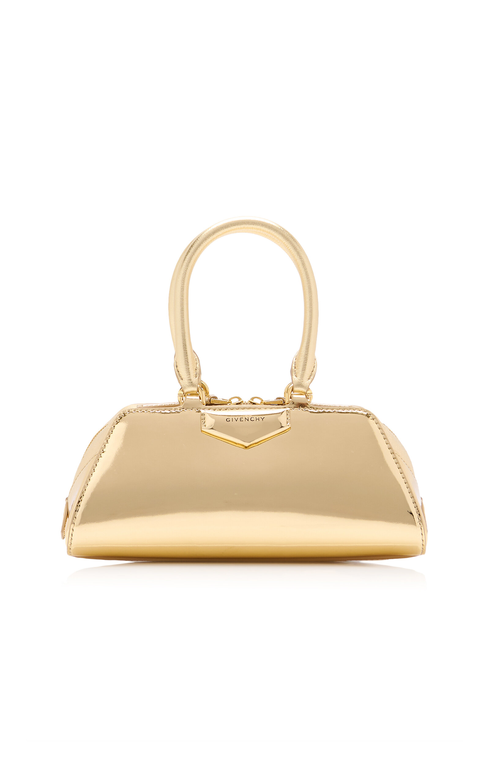 Givenchy Antigona E/W Mini Metallic Leather Bag - Gold - OS