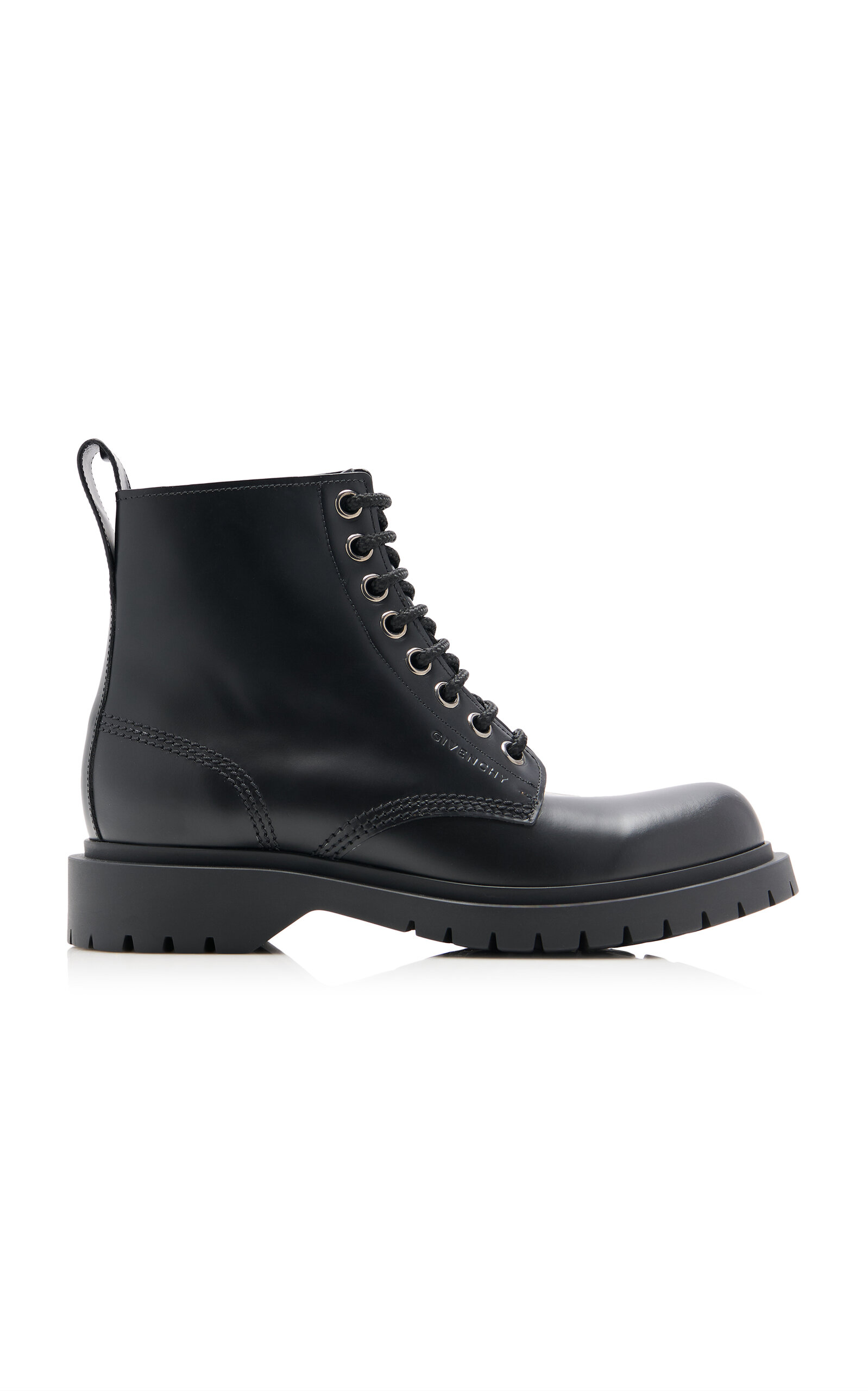 Givenchy Lace-Up Leather Boots - Moda Operandi