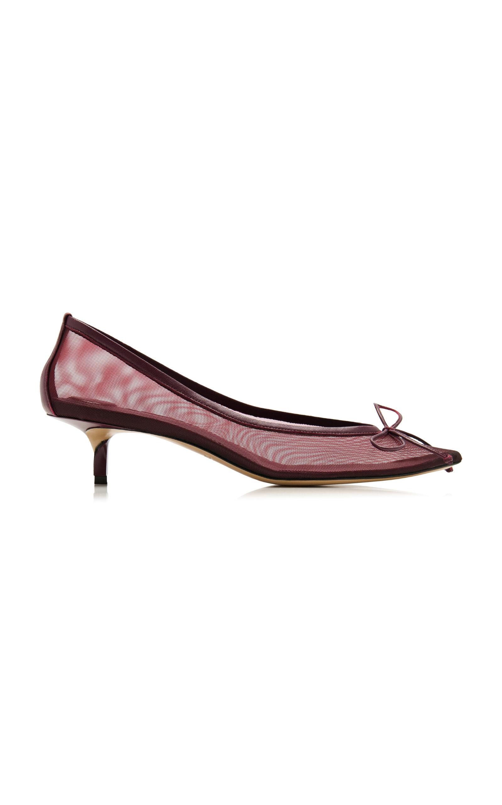 Jacquemus Tourni B Leather-trimmed Mesh Pumps
