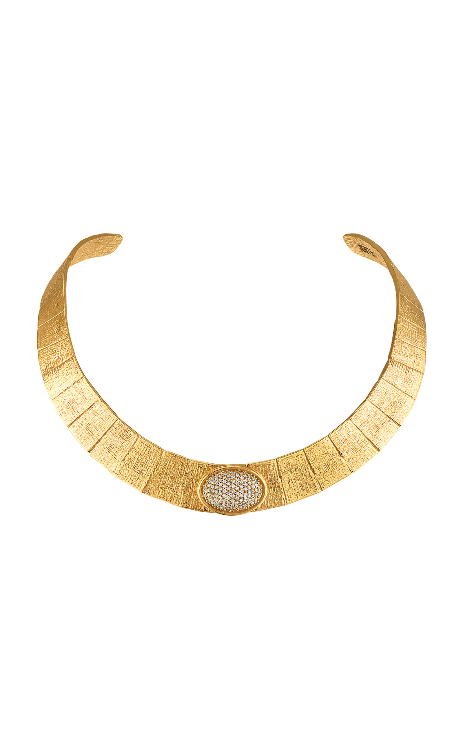 Athena Gold-Plated Diamond Necklace