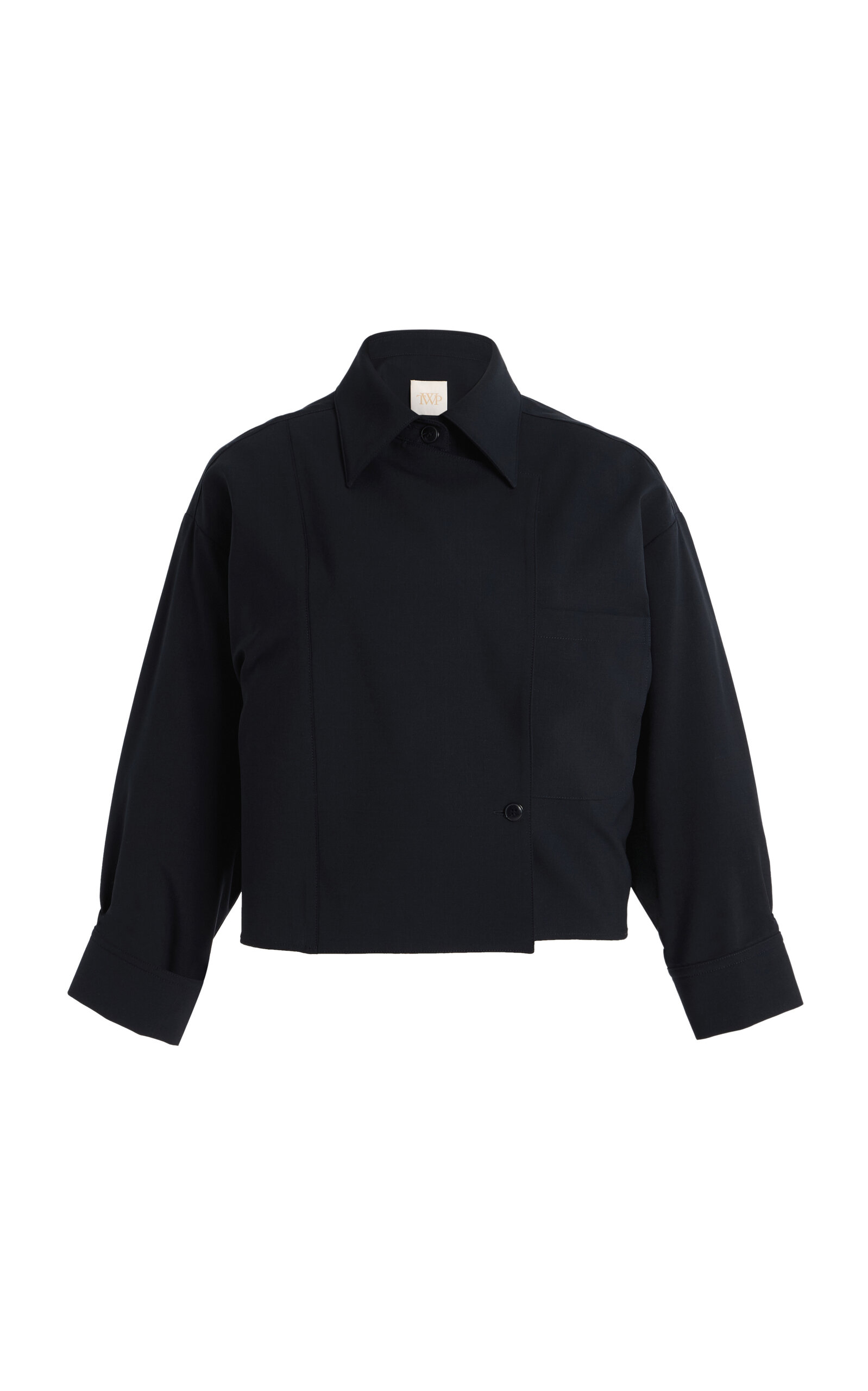Twp Next Chapter Cotton-wool Trench Top In Dark Grey