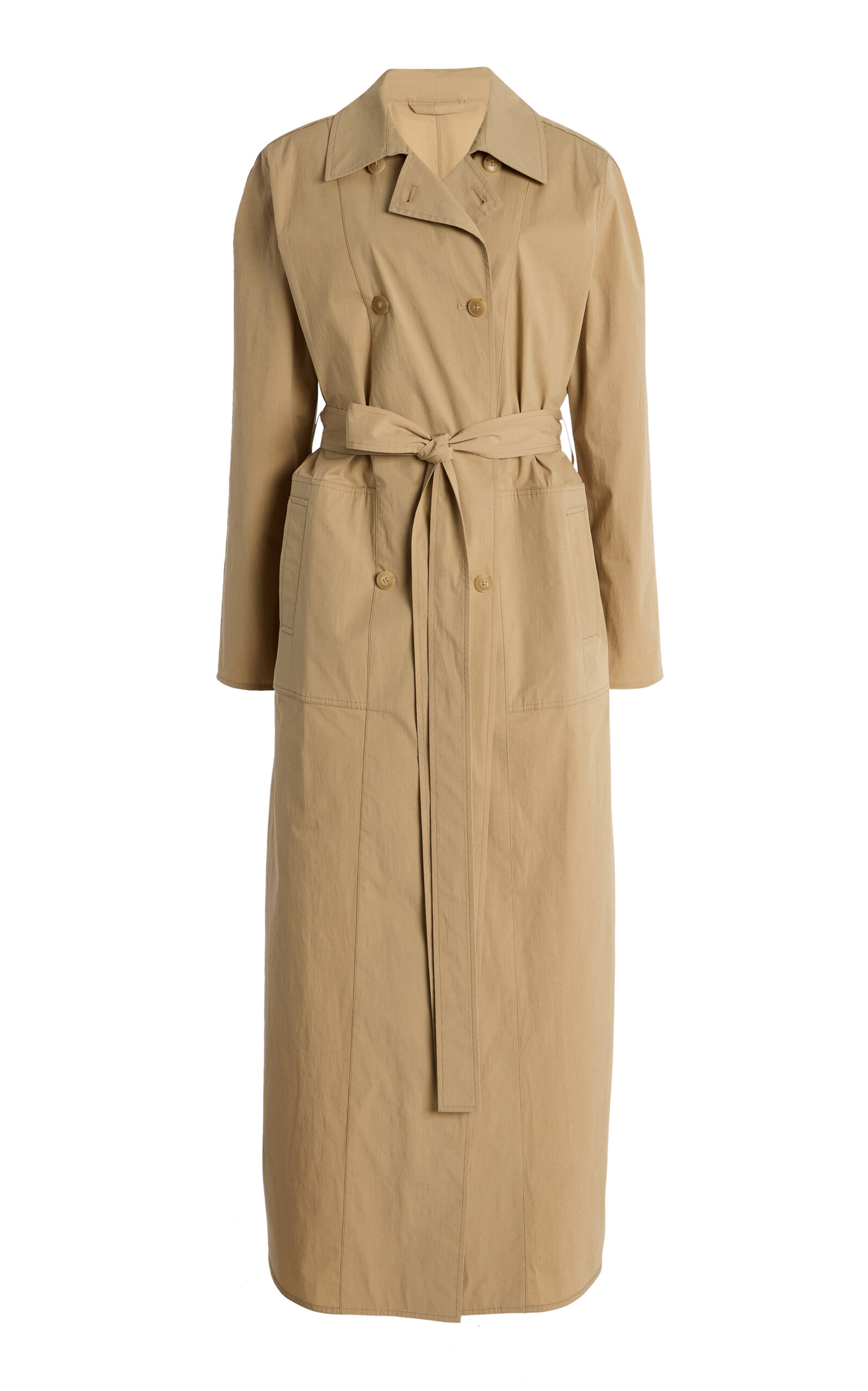 TWP Back and Forth Cotton-Wool Trench Coat - Khaki