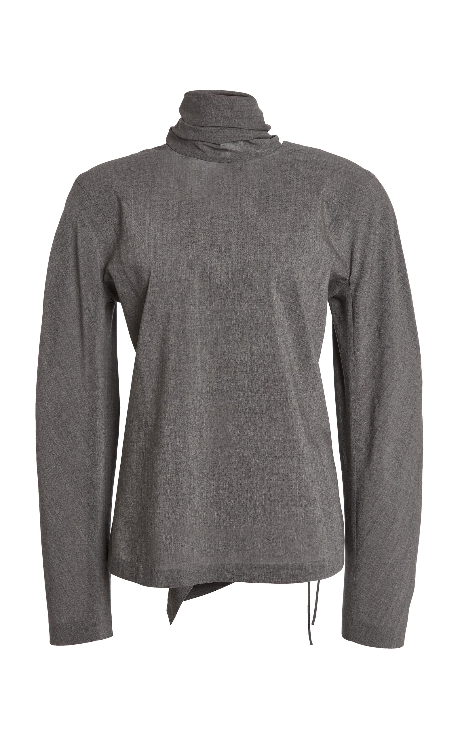 Jacquemus Chale Draped Stretch-Wool Top