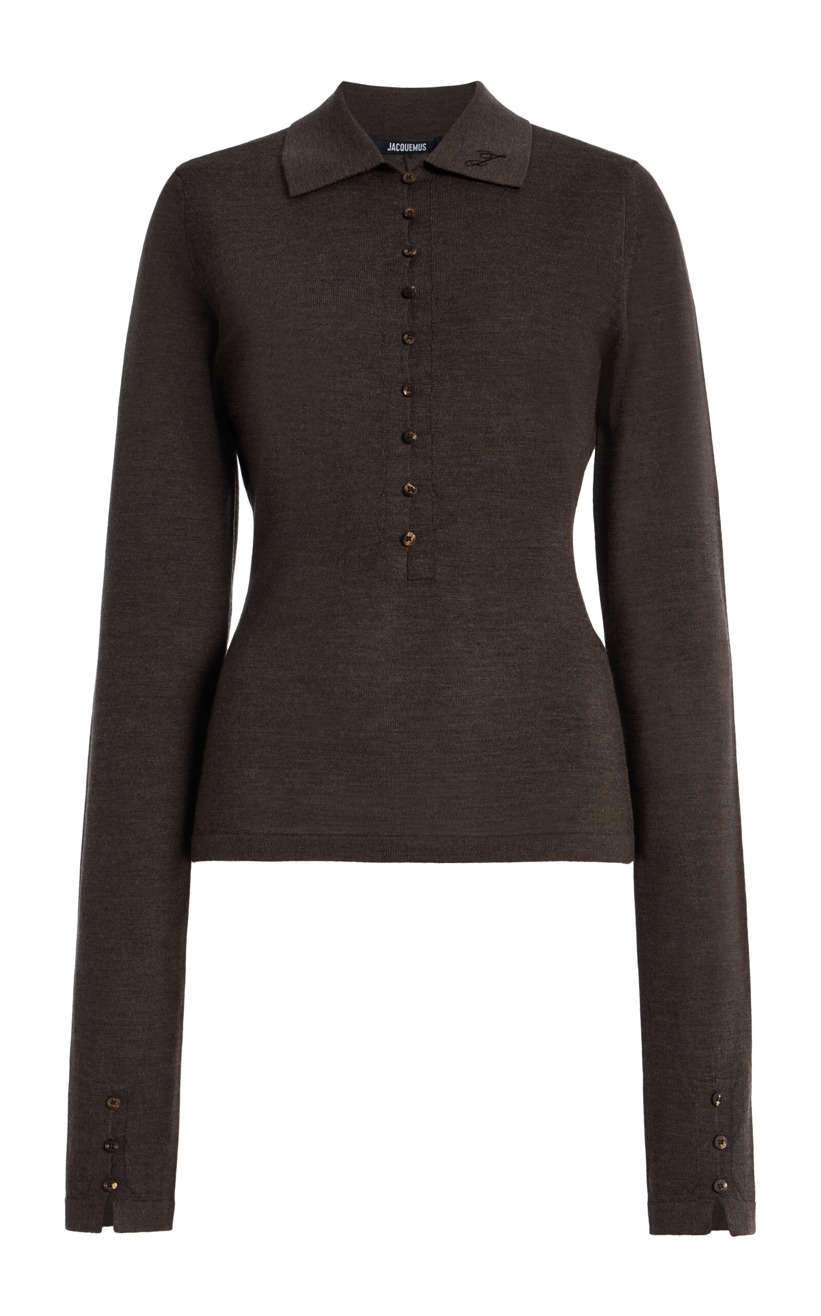 Jacquemus ML Wool-Blend Polo Top