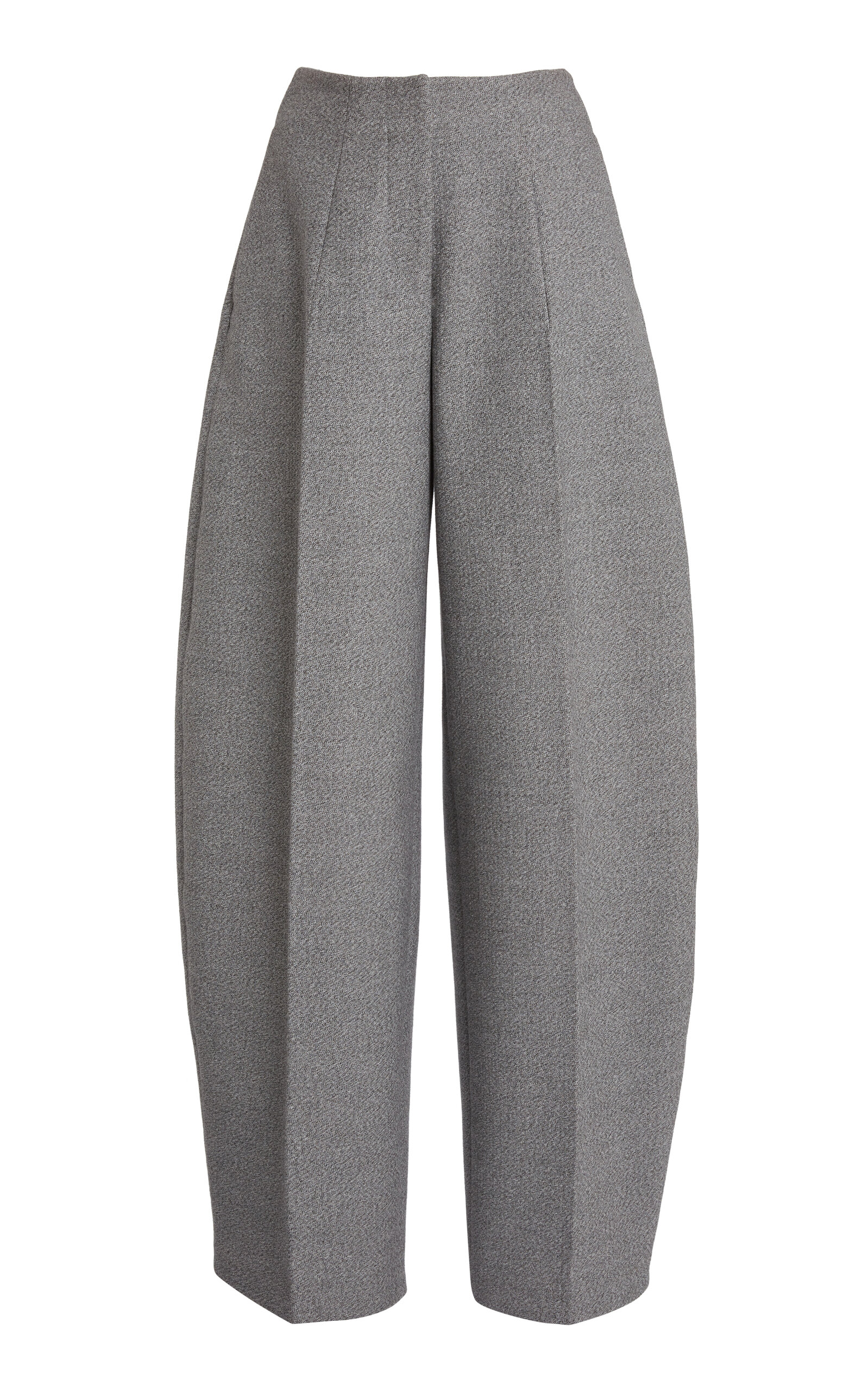 Jacquemus Curvo High-rise Cotton-blend Straight-leg Pants