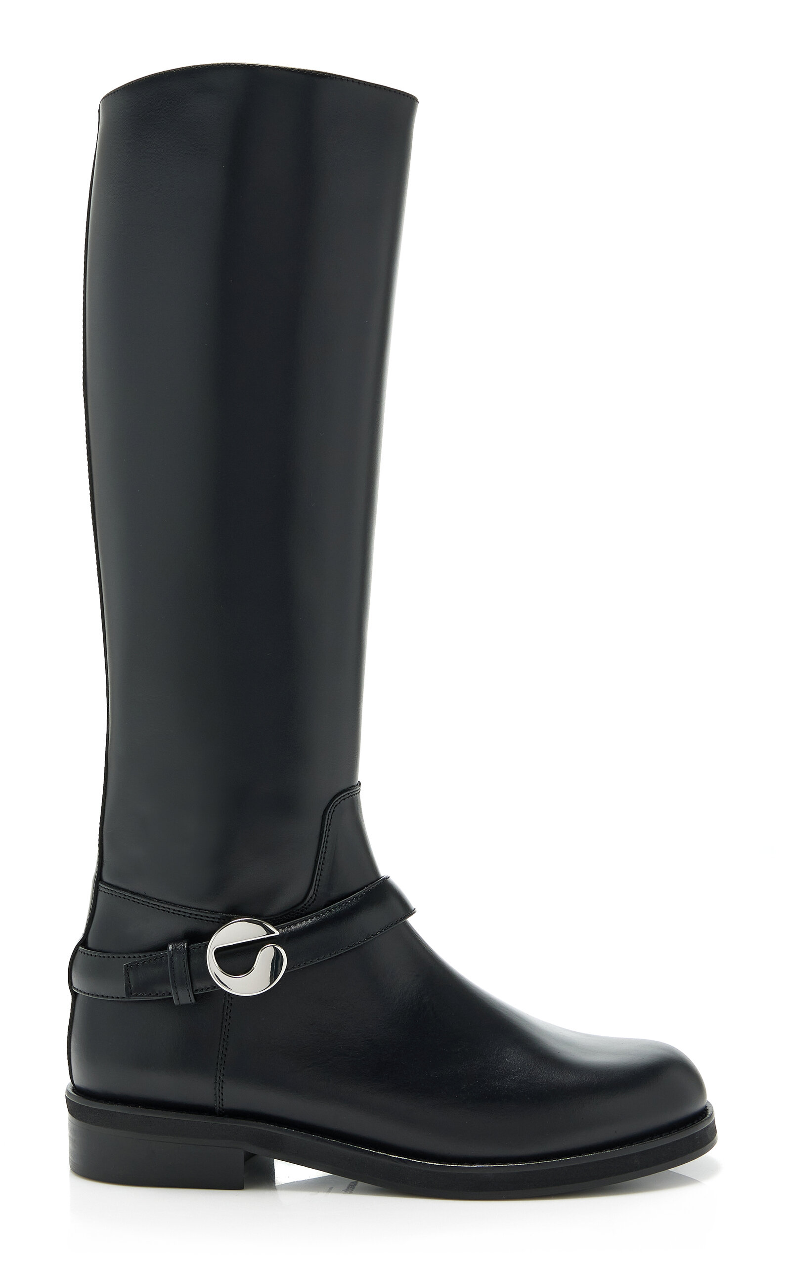 Coperni Stylish Knee-high Ankle Boots Buckle Detail In Multi