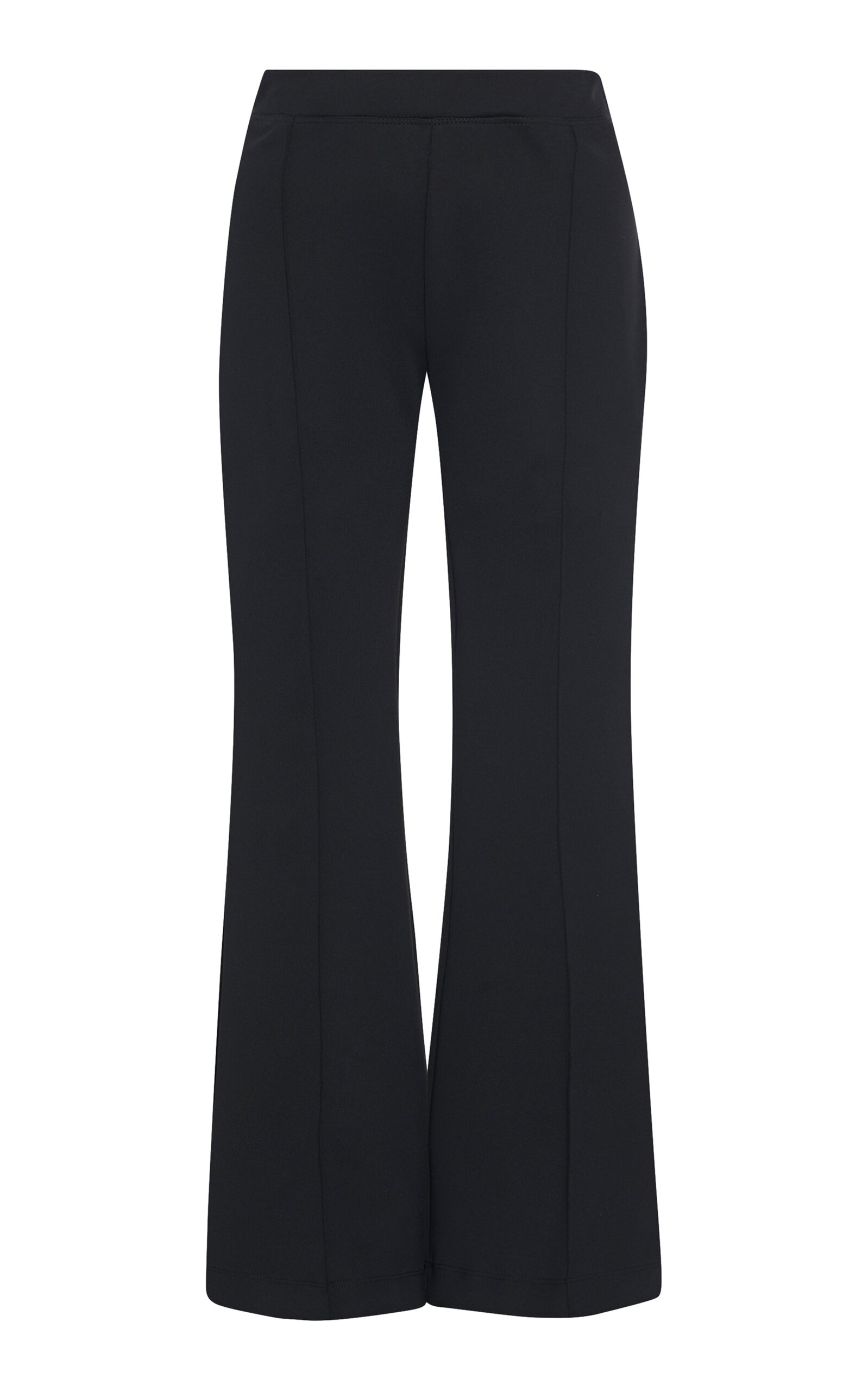 Rosetta Getty Scuba Cropped Flared Pants In Black