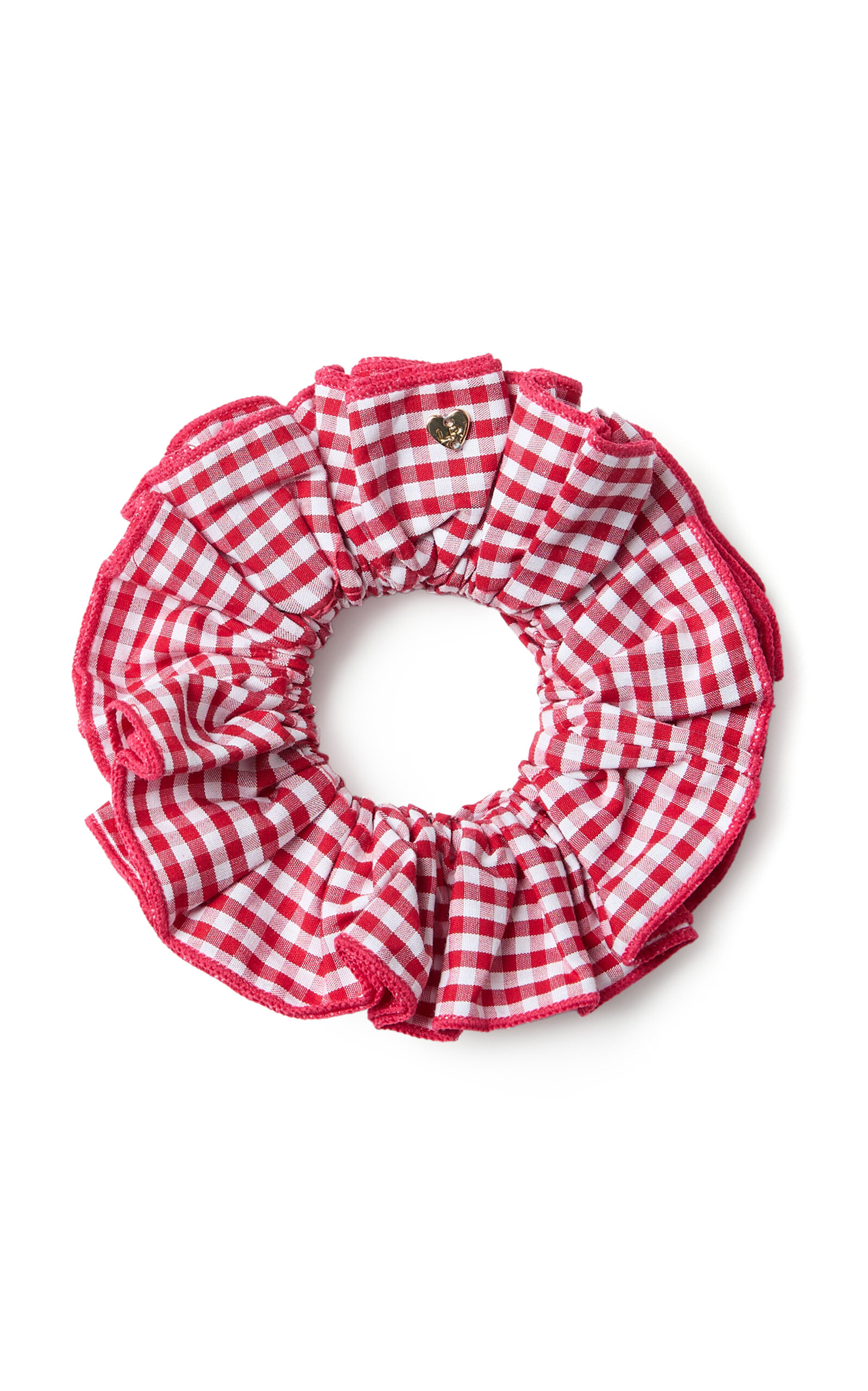 Felice Gingham Cotton Scrunchie