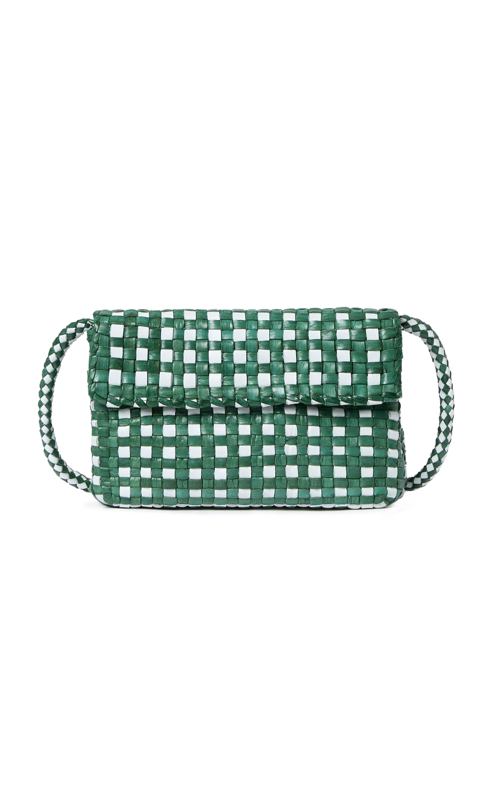 Vinnie Woven Leather Crossbody Bag