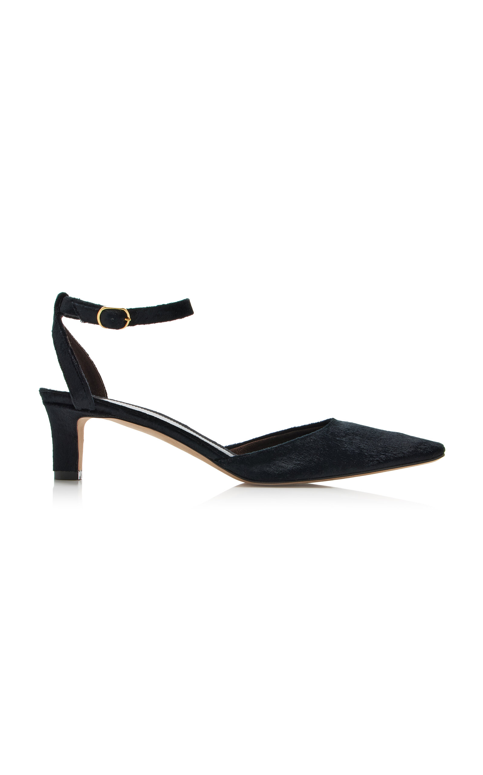 The Row Carla Velvet Pumps