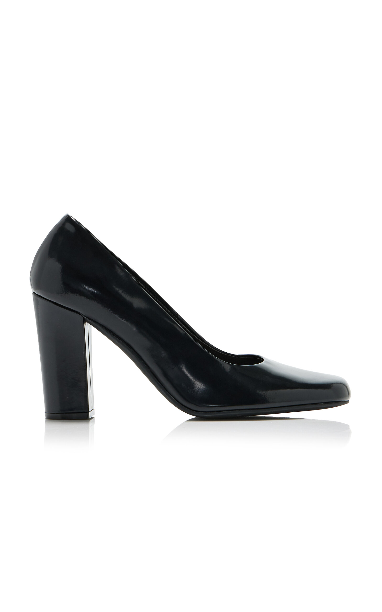 The Row Penelope Leather Pumps In Black
