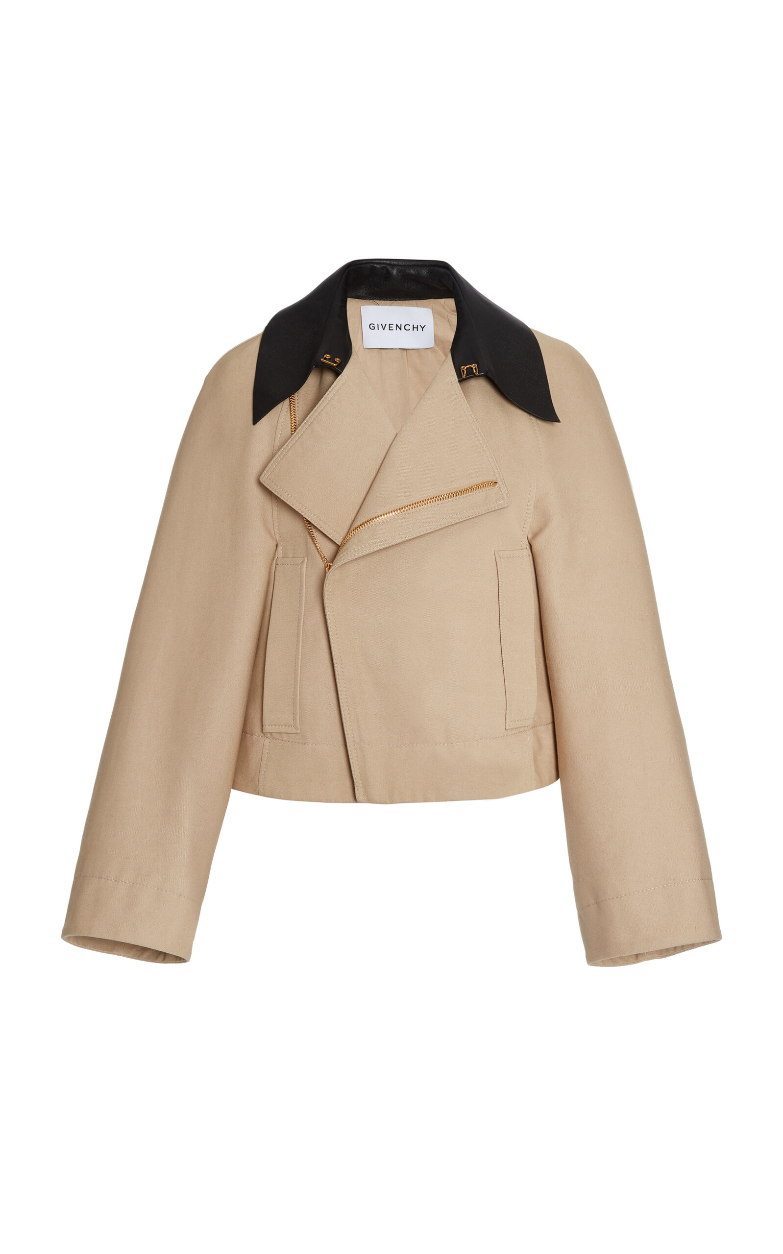 Givenchy Contrast-Trim Cotton-Blend Caban